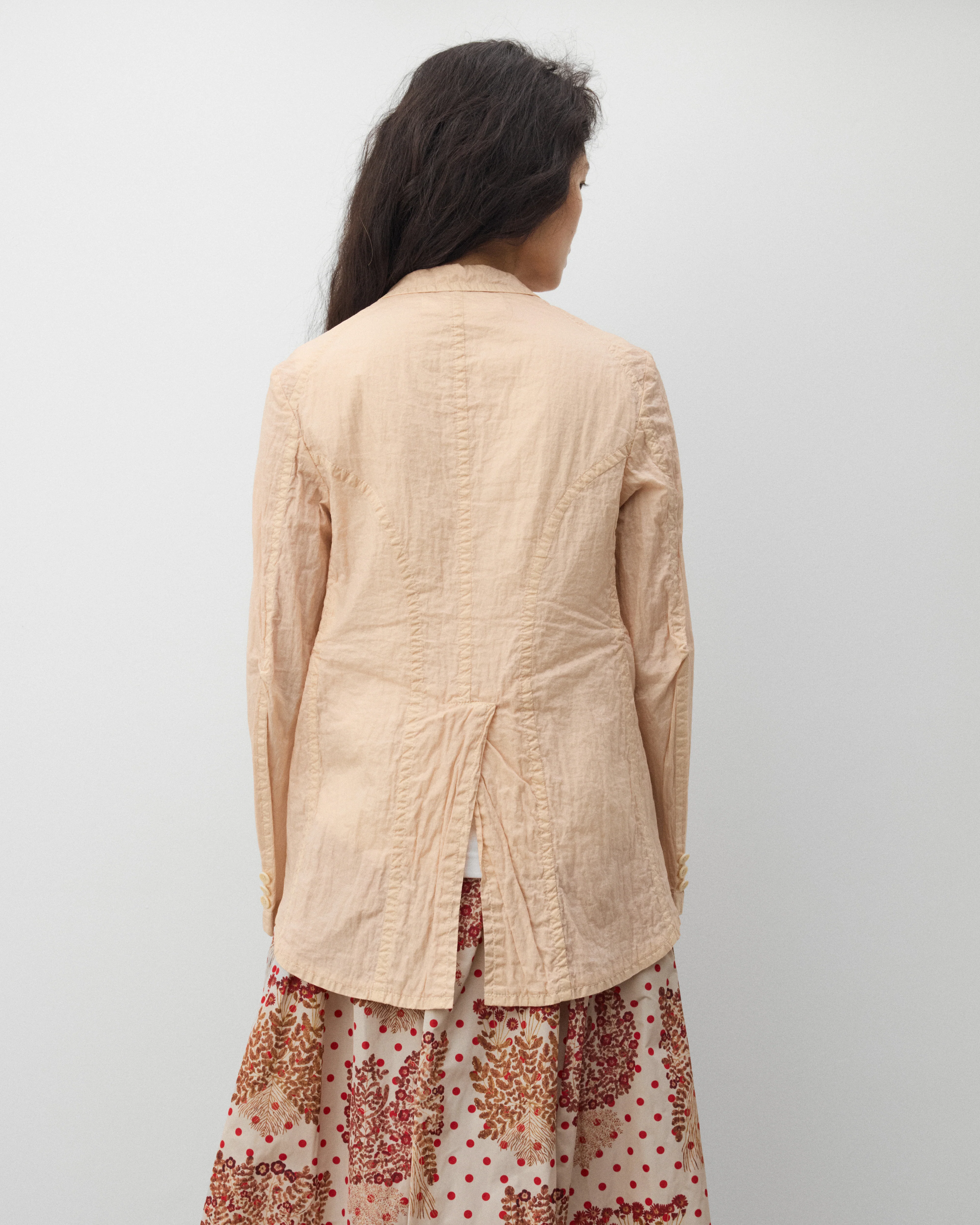 Tao - Women's Open Collar Blazer - (Pink) - Image 5