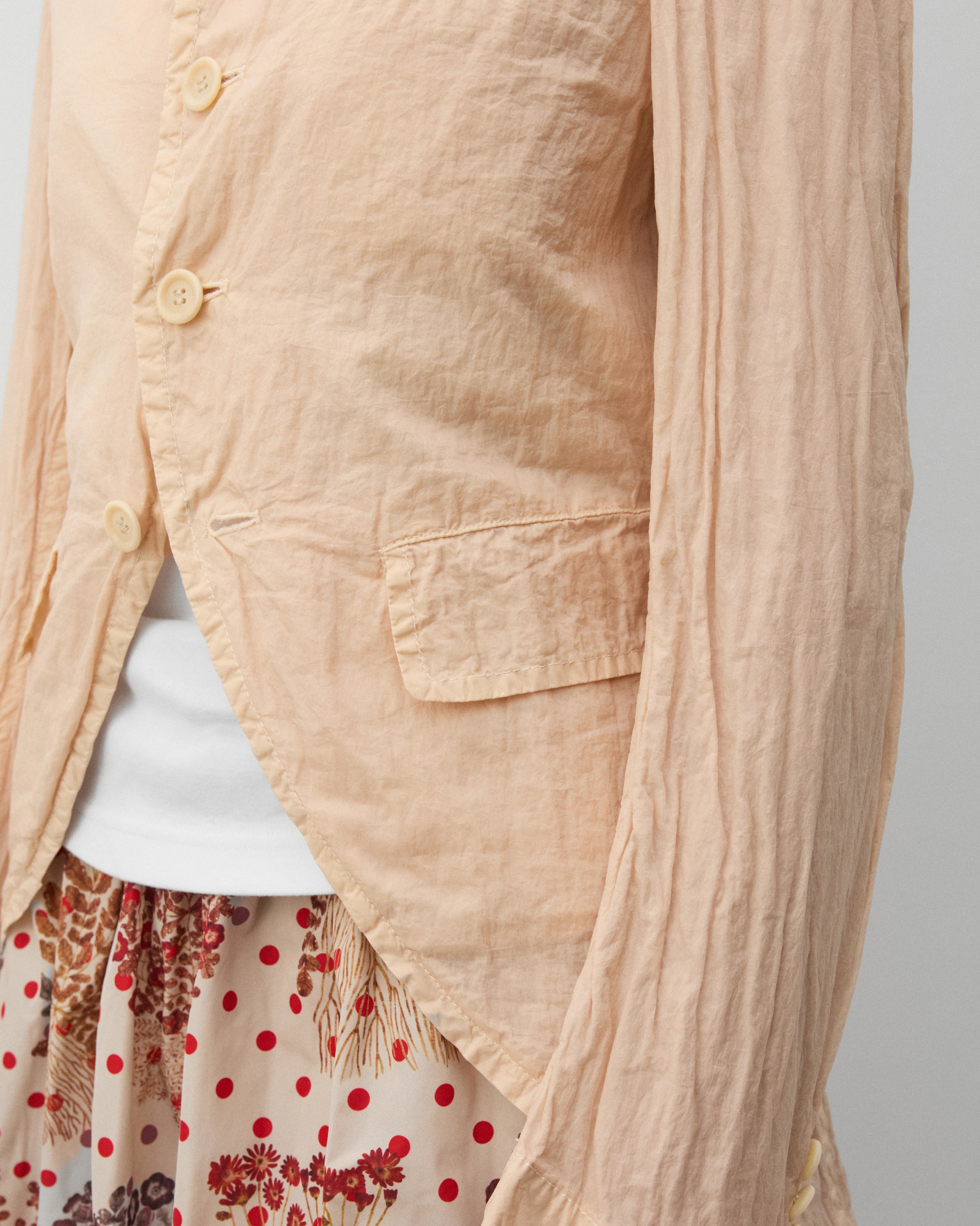 Tao - Women's Open Collar Blazer - (Pink) - Image 7