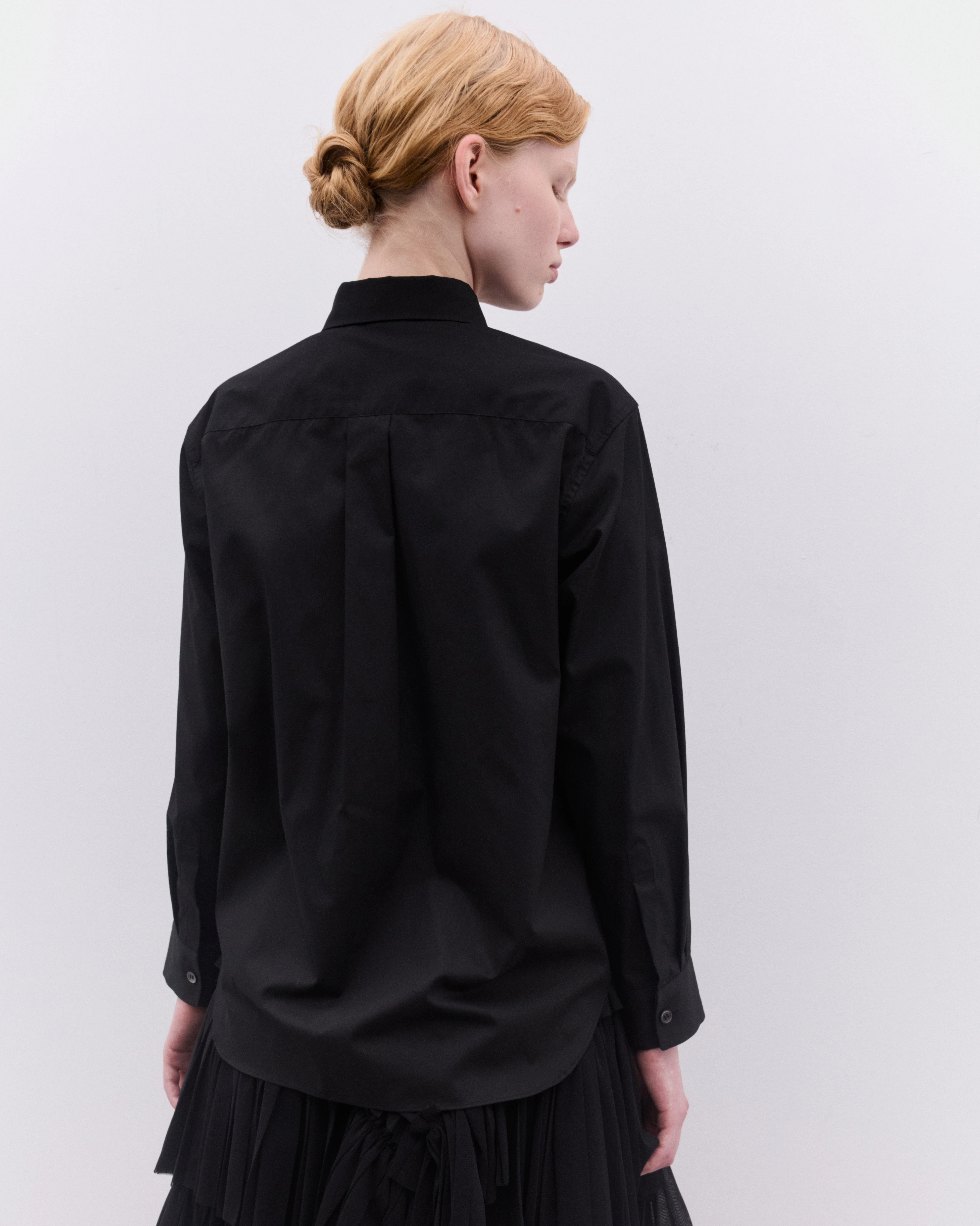 Tao - Women’s Floral Applique Shirt - (Black) - Image 5