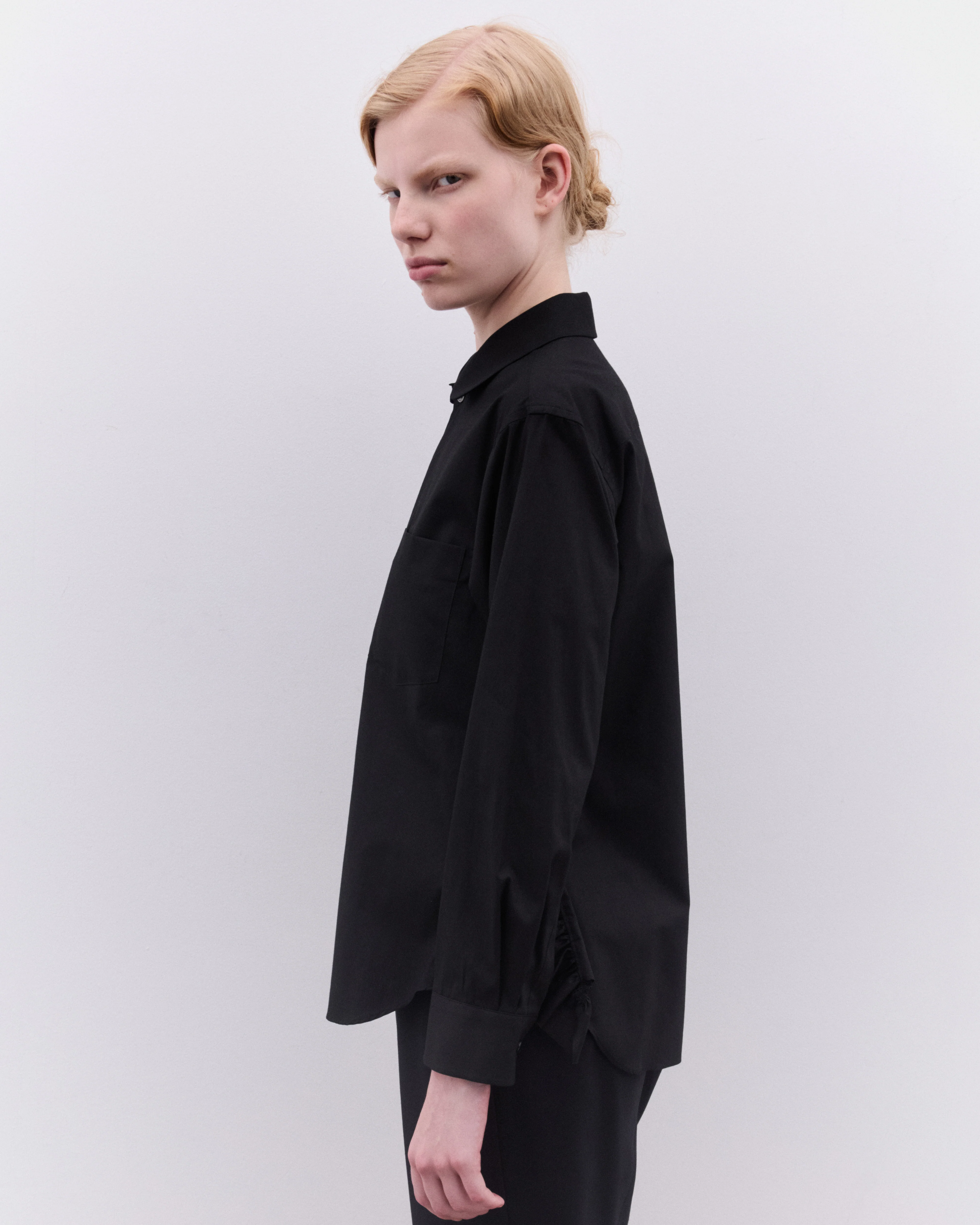 Tao - Women’s Ruffle Shirt - (Black) - Image 3