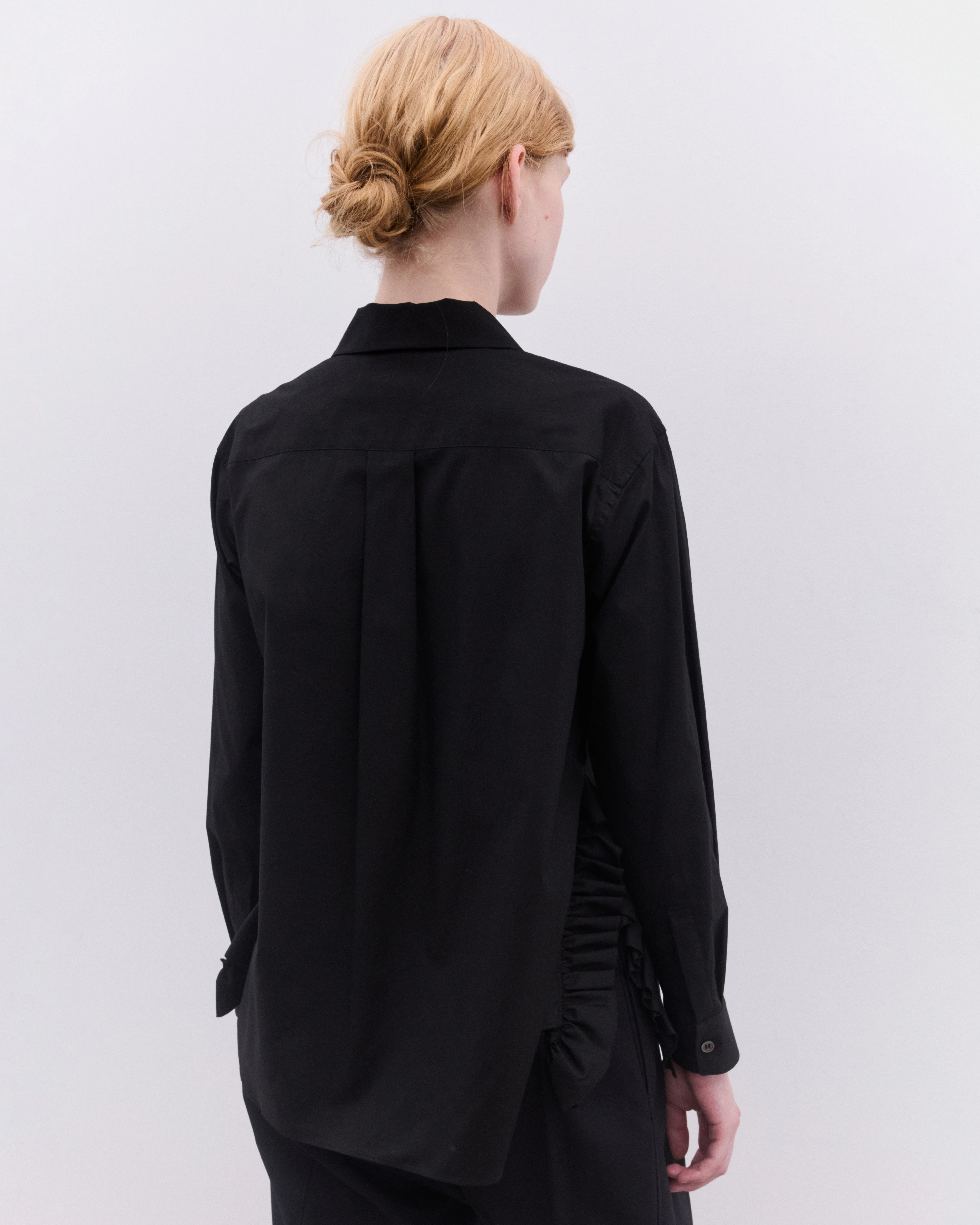 Tao - Women’s Ruffle Shirt - (Black) - Image 4