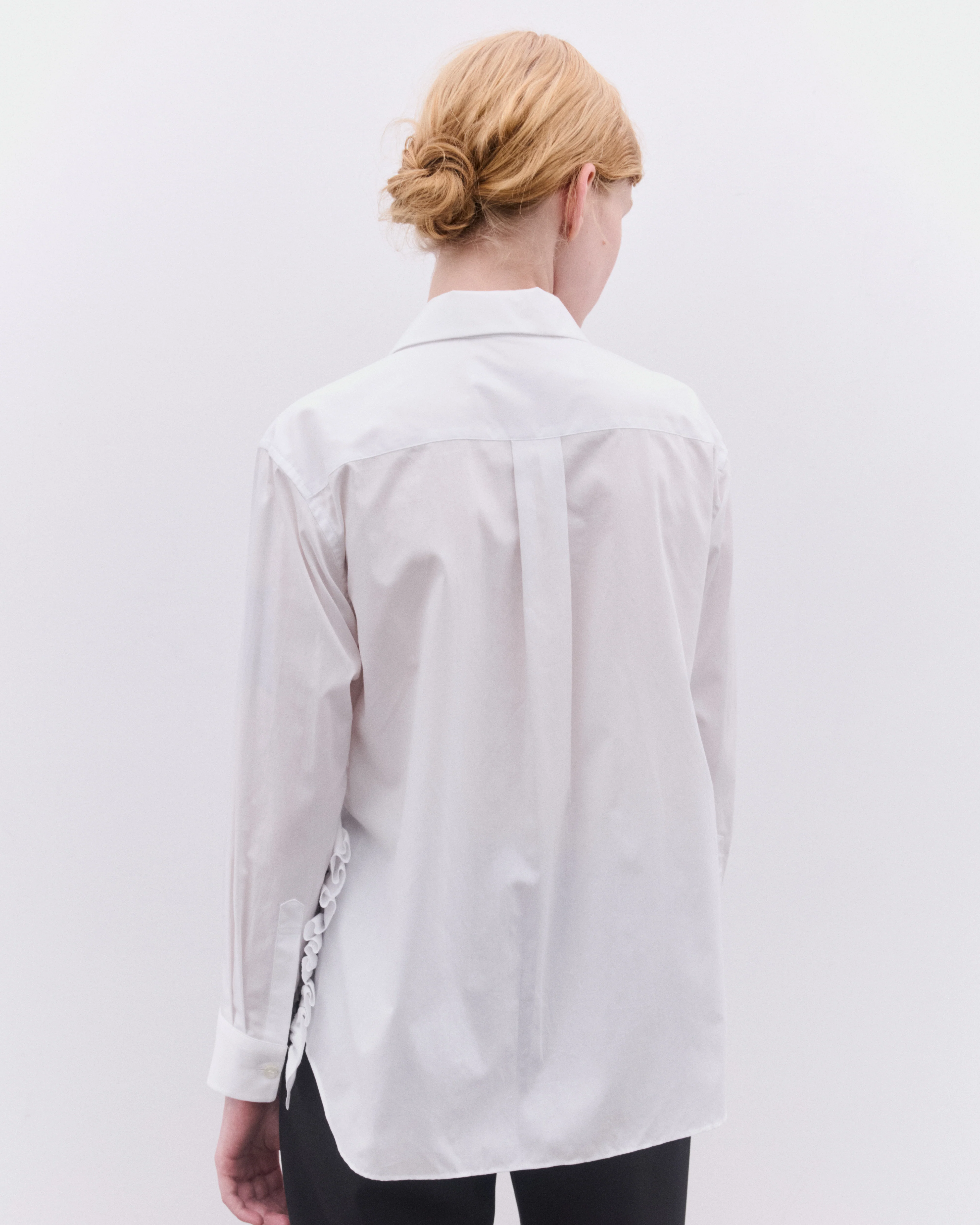 Tao - Women’s Ruffle Shirt - (White) - Image 4
