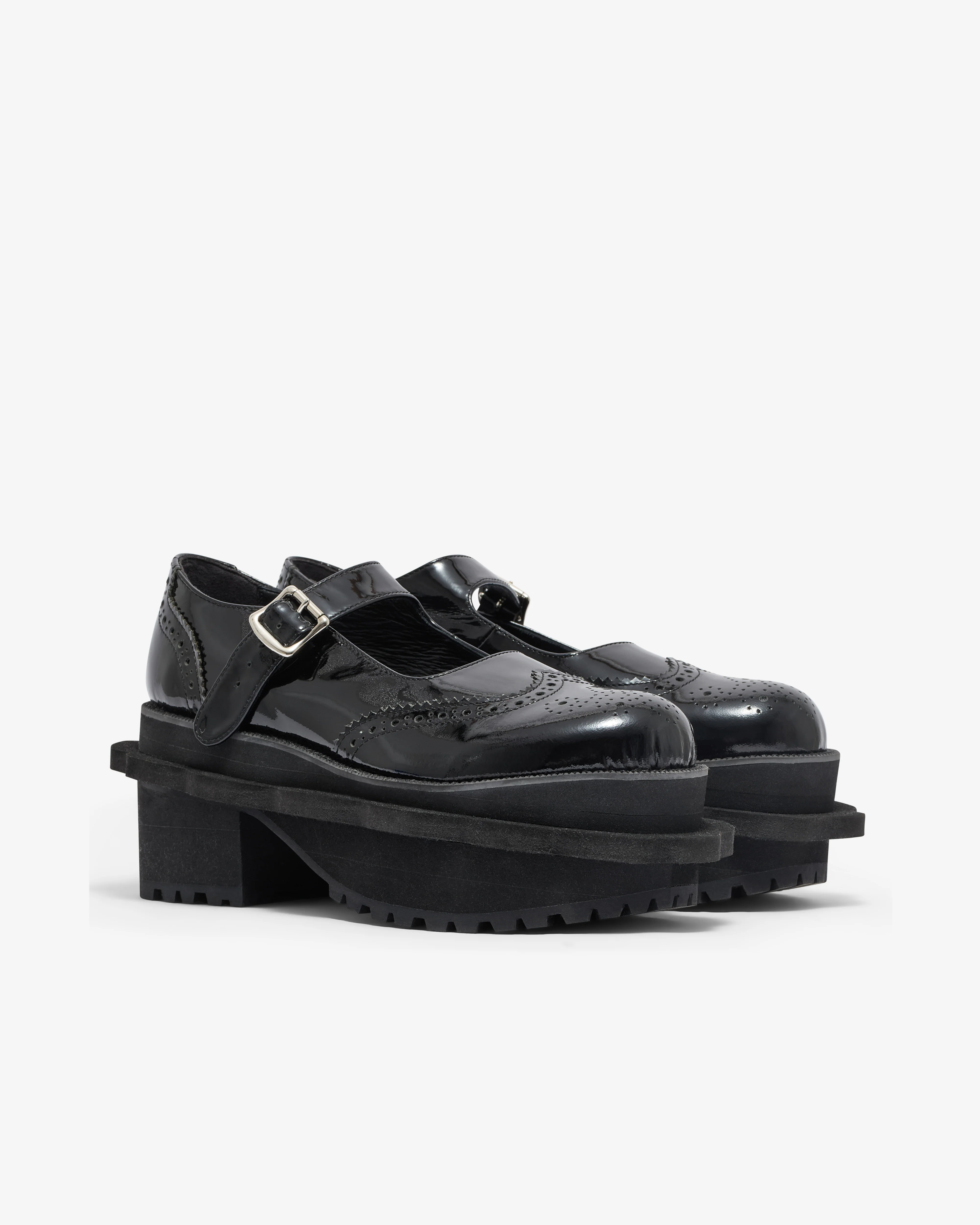 Tao - Women’s Heeled Mary Jane Shoes - (Black) - Image 4