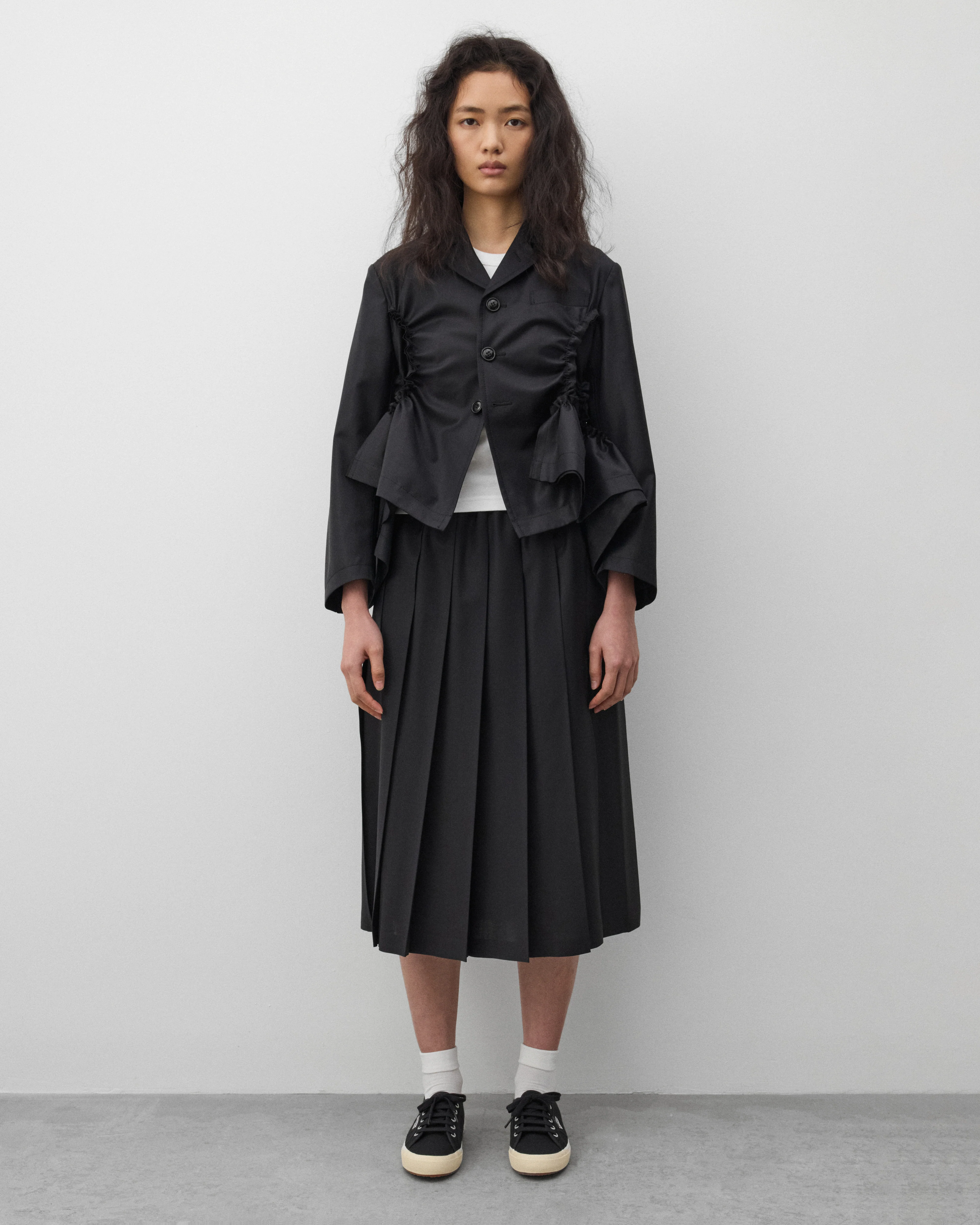 Tao - Women's Pleated Skirt - (Black) - Image 6