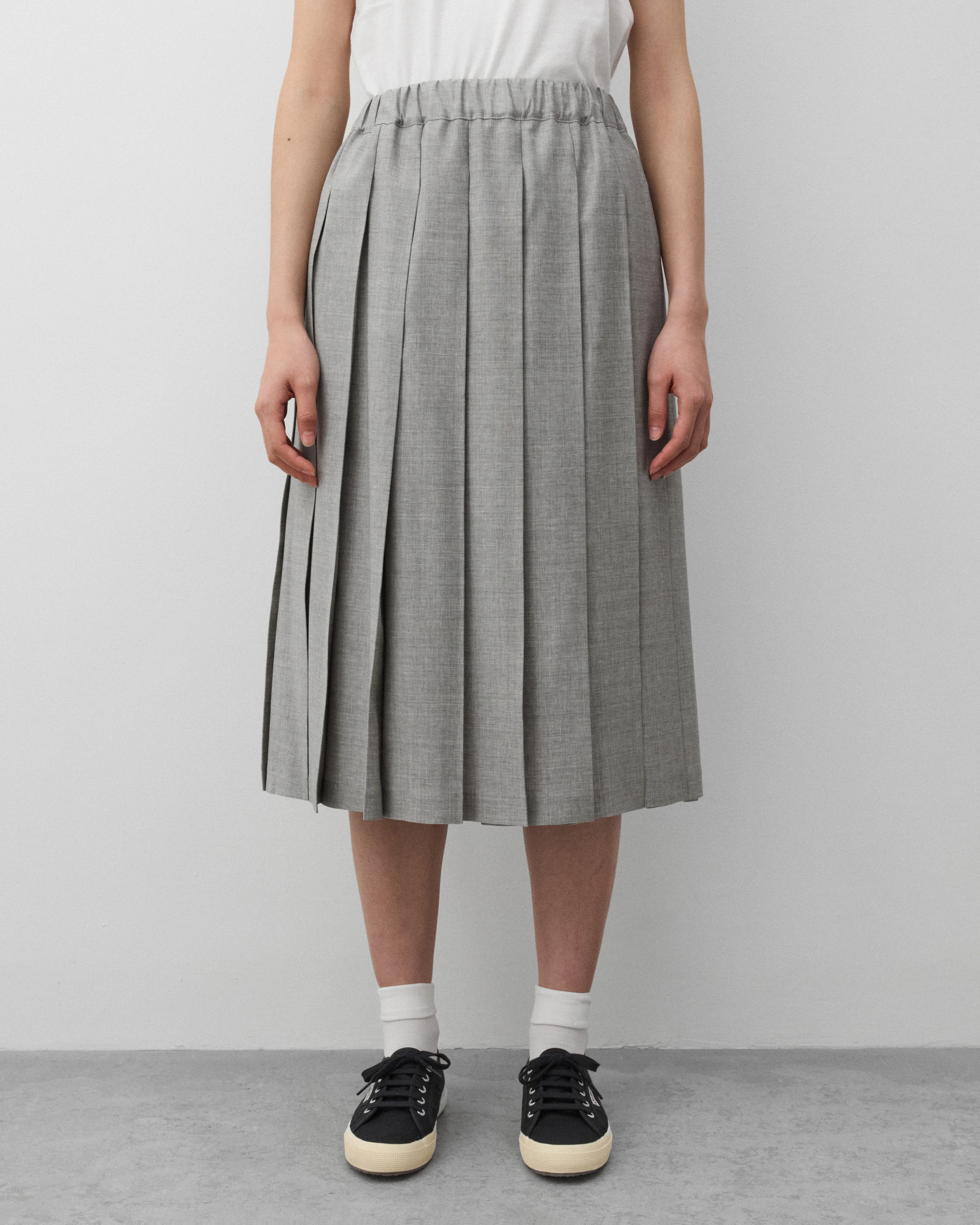 Tao - Women's Pleated Skirt - (Grey) - Image 3