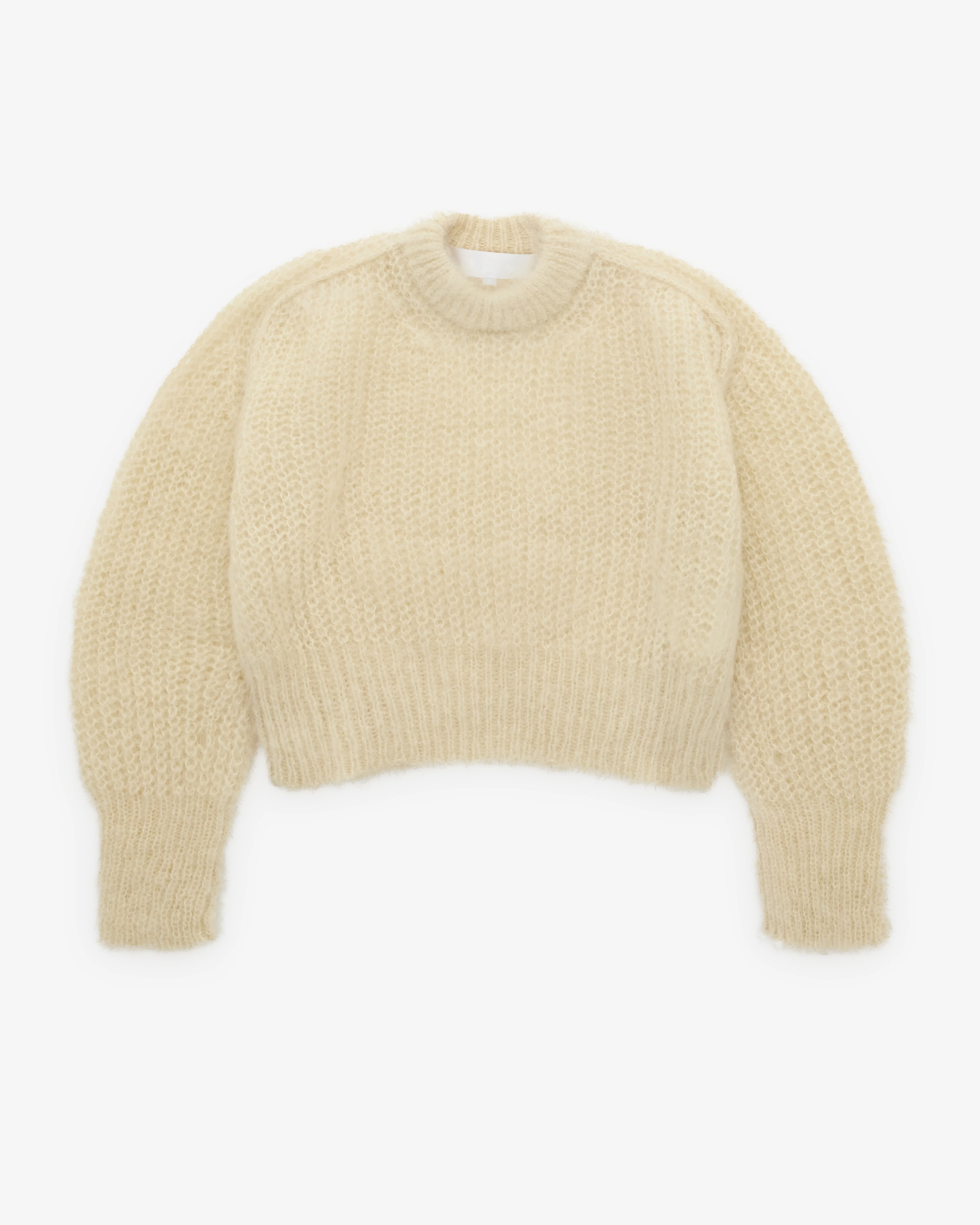 Tao - Women’s Fuzzy Knit Sweater - (Off White)