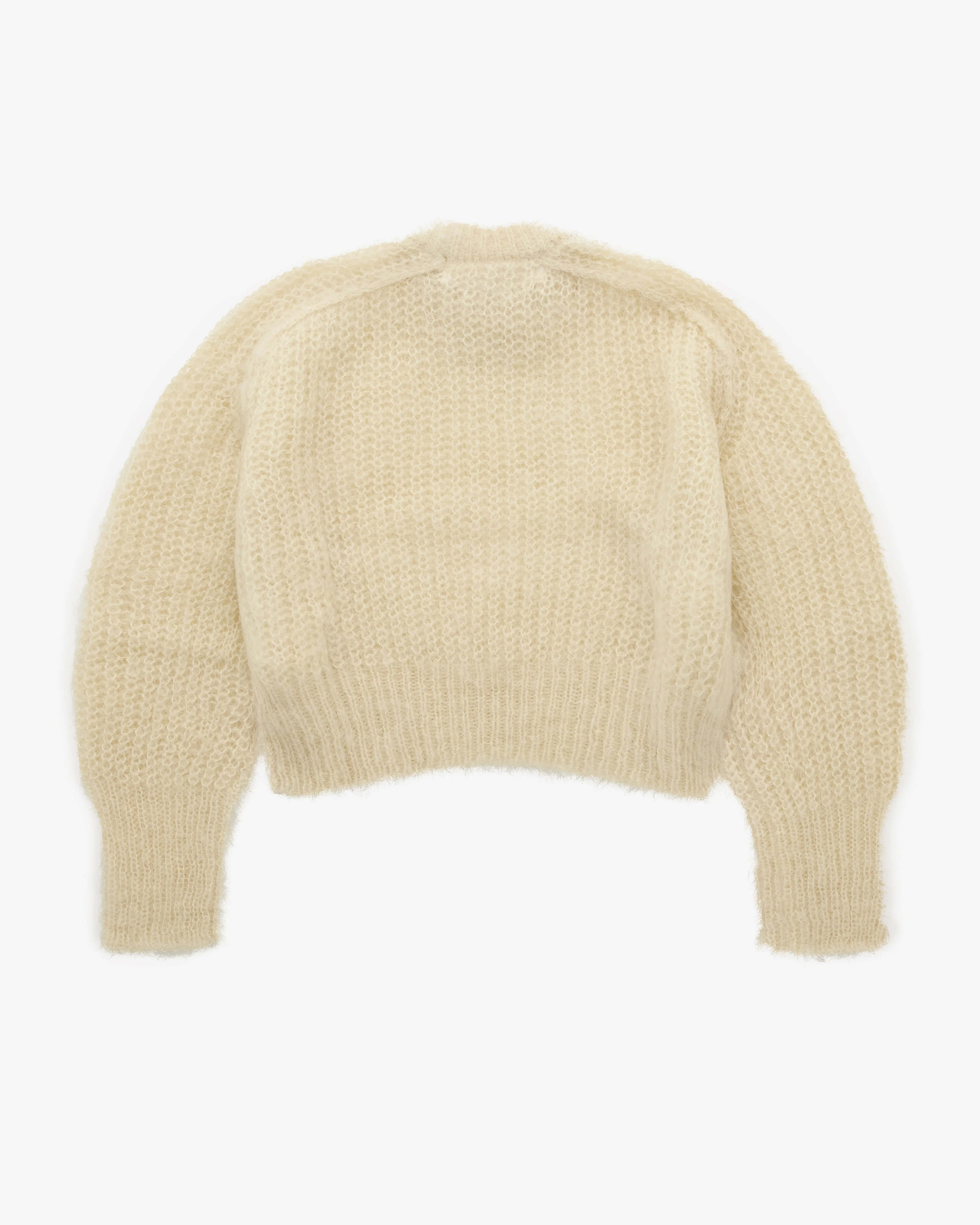 Tao - Women’s Fuzzy Knit Sweater - (Off White) - Image 2