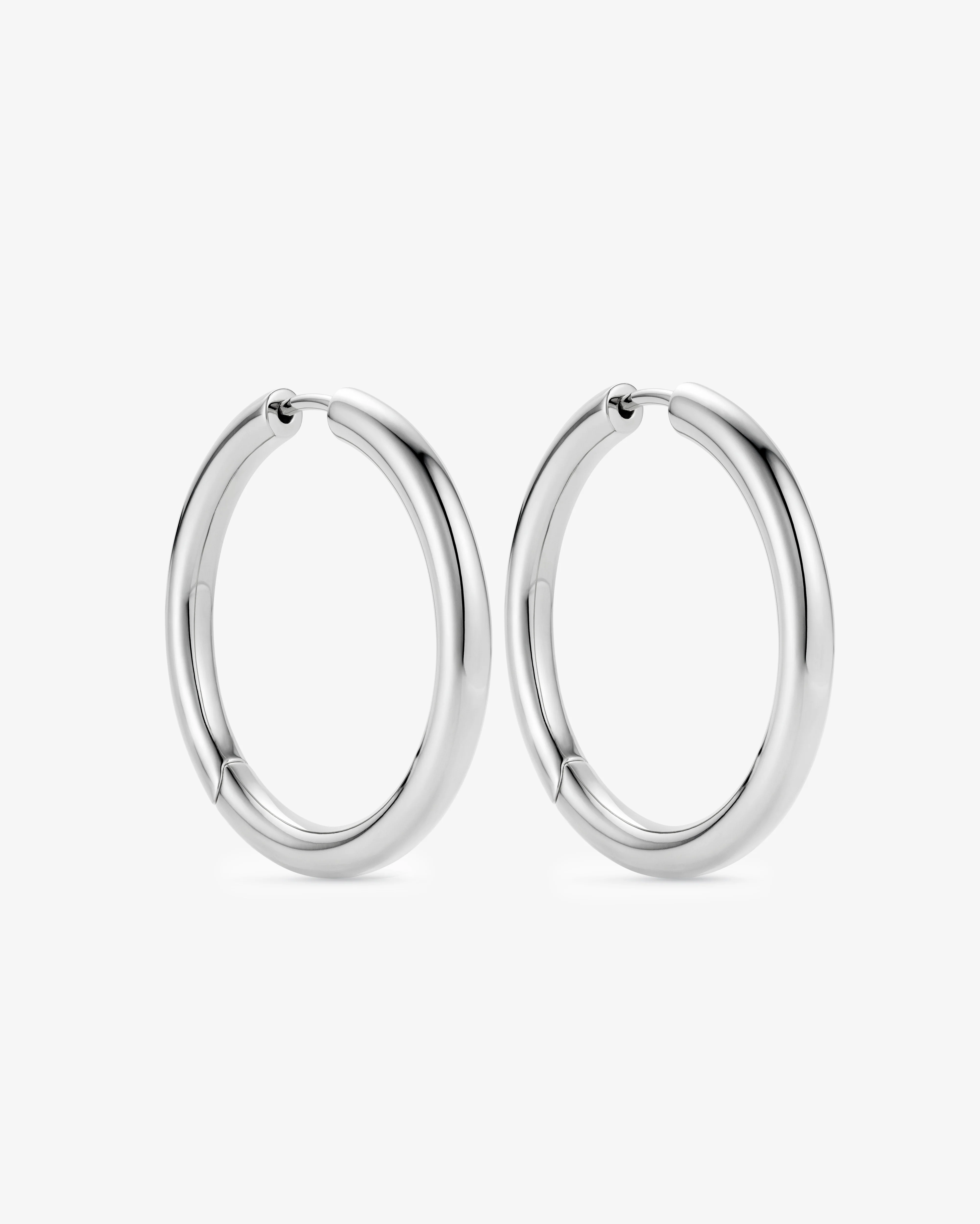 Tom Wood - Classic Hoops Large - (Silver)