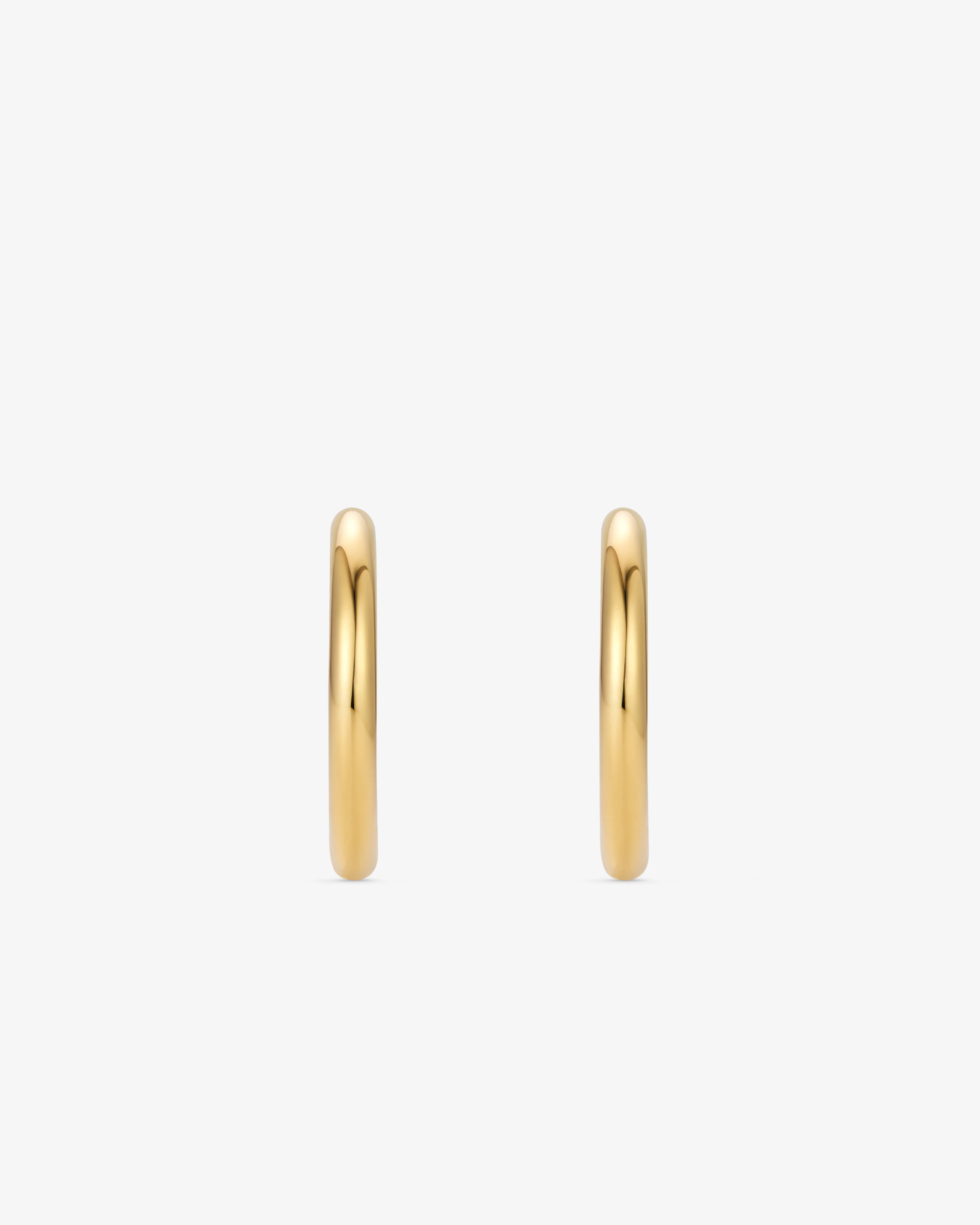 Tom Wood - Classic Hoops Medium Gold - (Gold) - Image 3