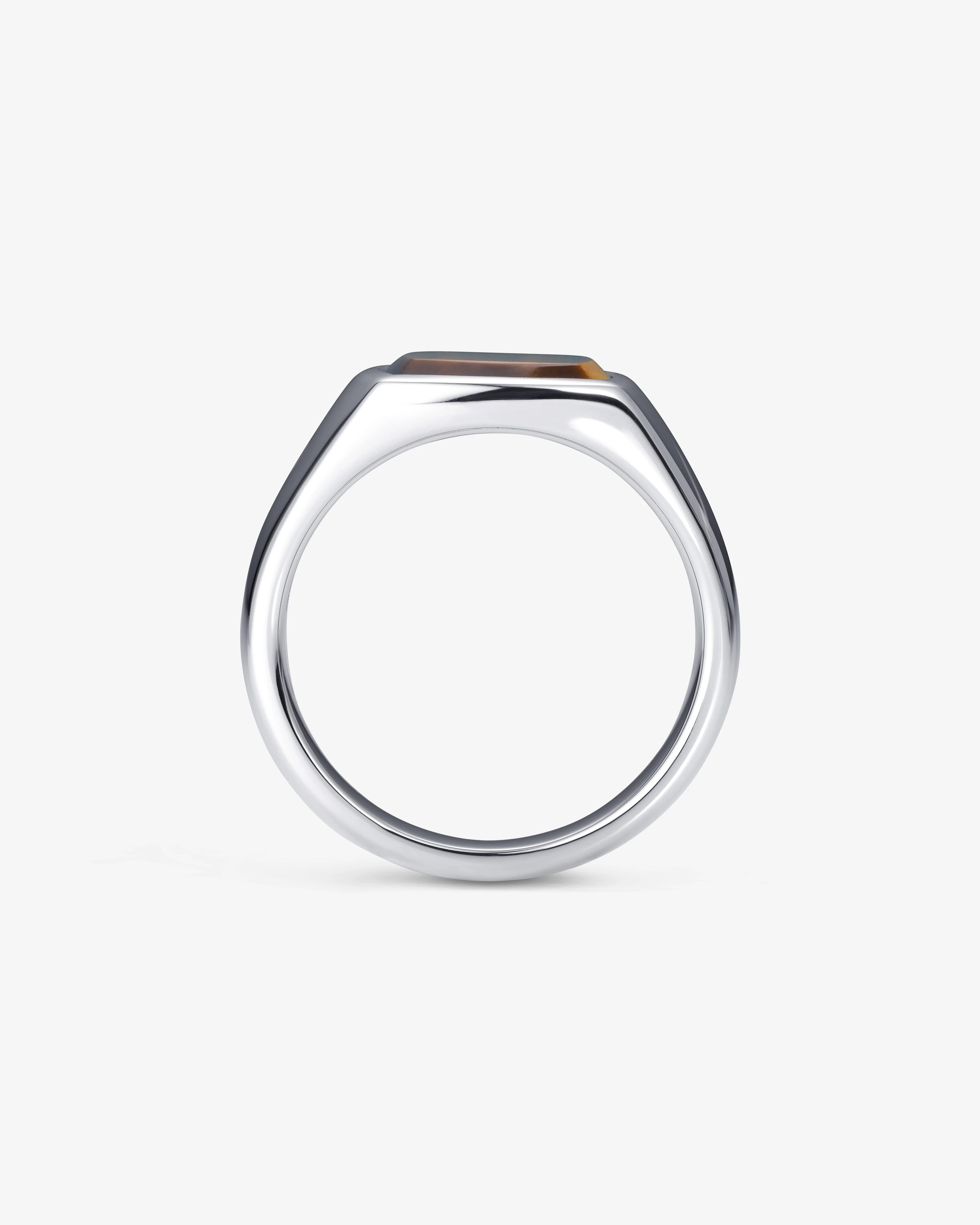 Tom Wood - Kay Ring Tigers Eye - (Silver) - Image 3
