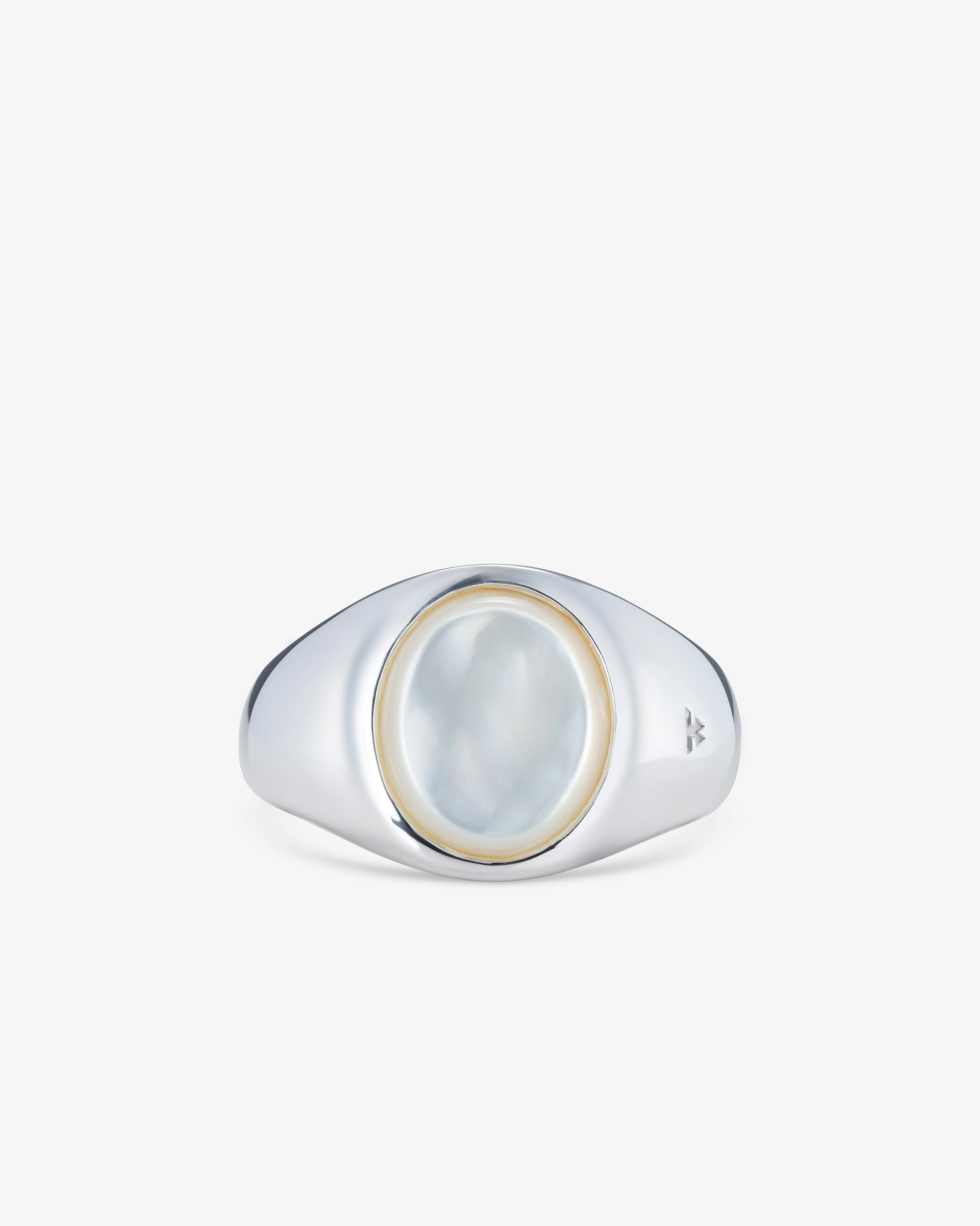 Tom Wood - Kim Ring White Mop - (Silver)