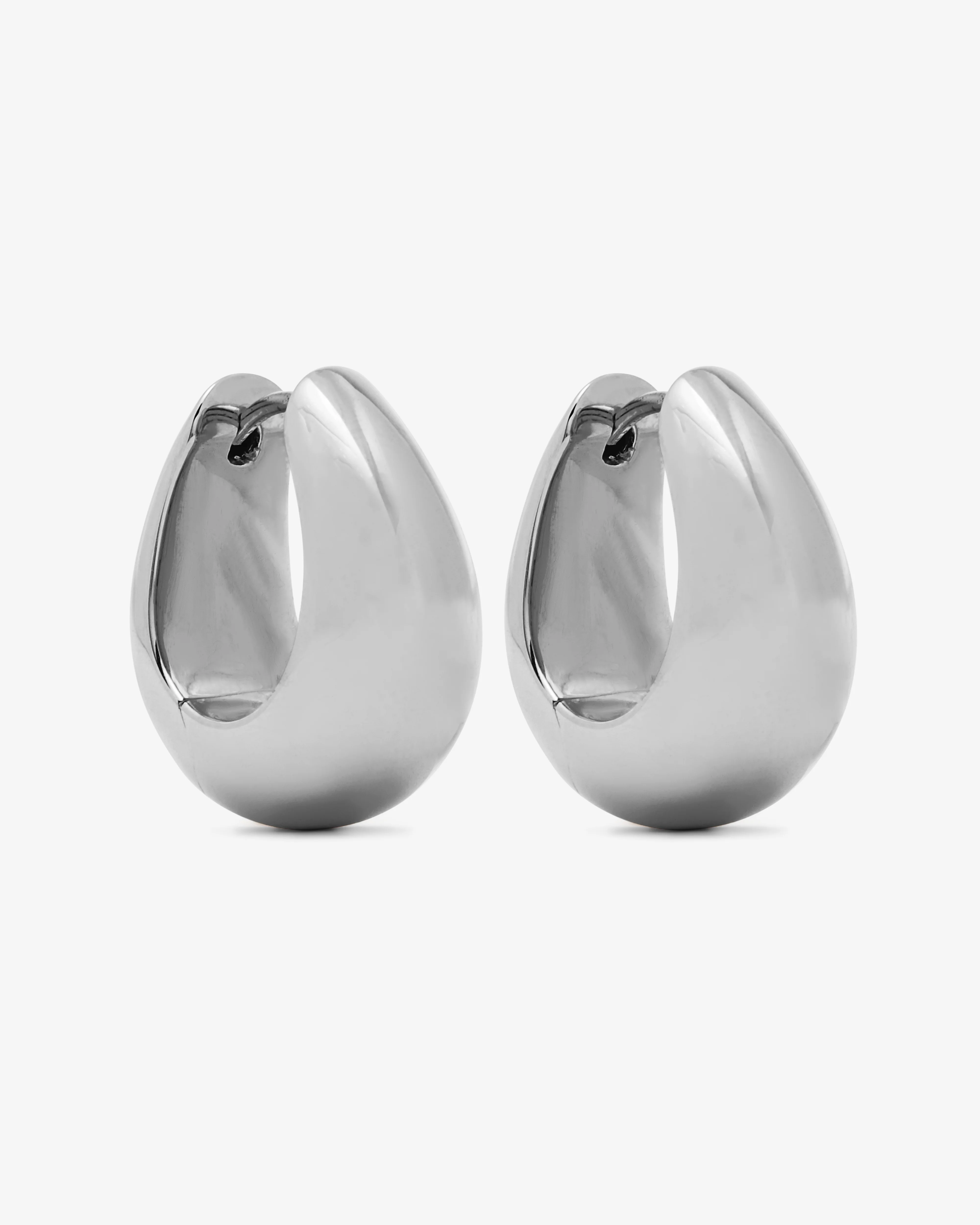 Tom Wood - Ice Hoops Medium - (Silver) - Image 2
