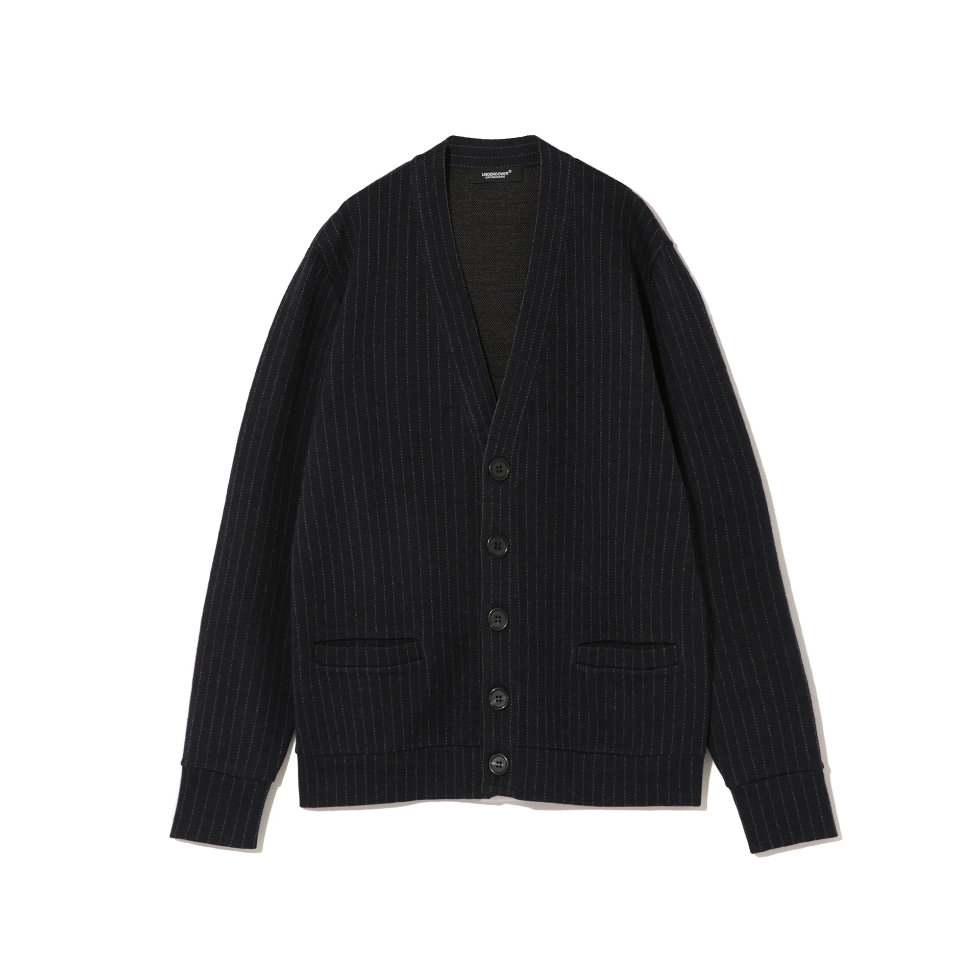 Undercover - Men’s Plaid Cardigan - (Navy Stripe)
