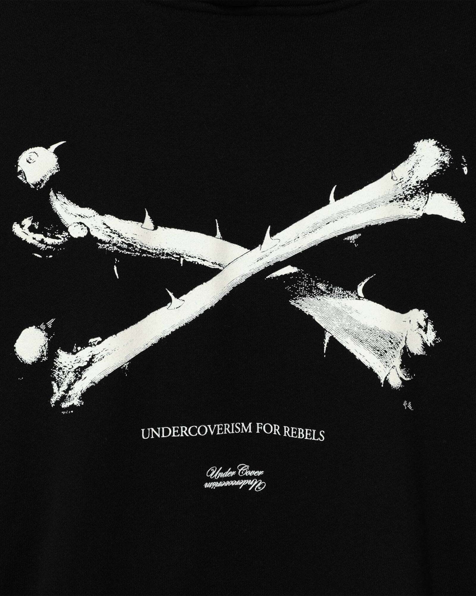 Undercover - Men’s Bones Hoodie - (Black) - Image 4