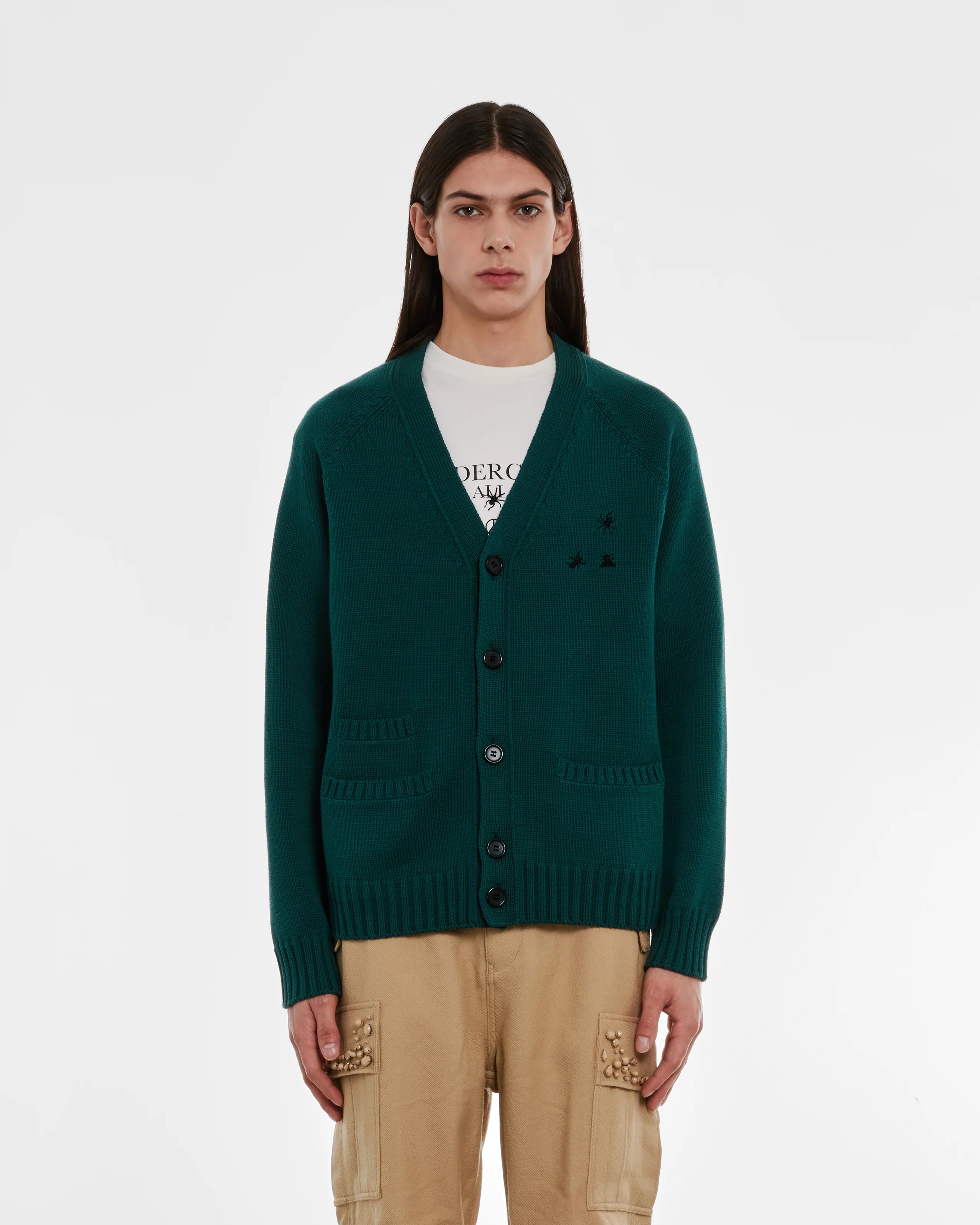 Undercover - Men’s Cardigan - (Green) - Image 4