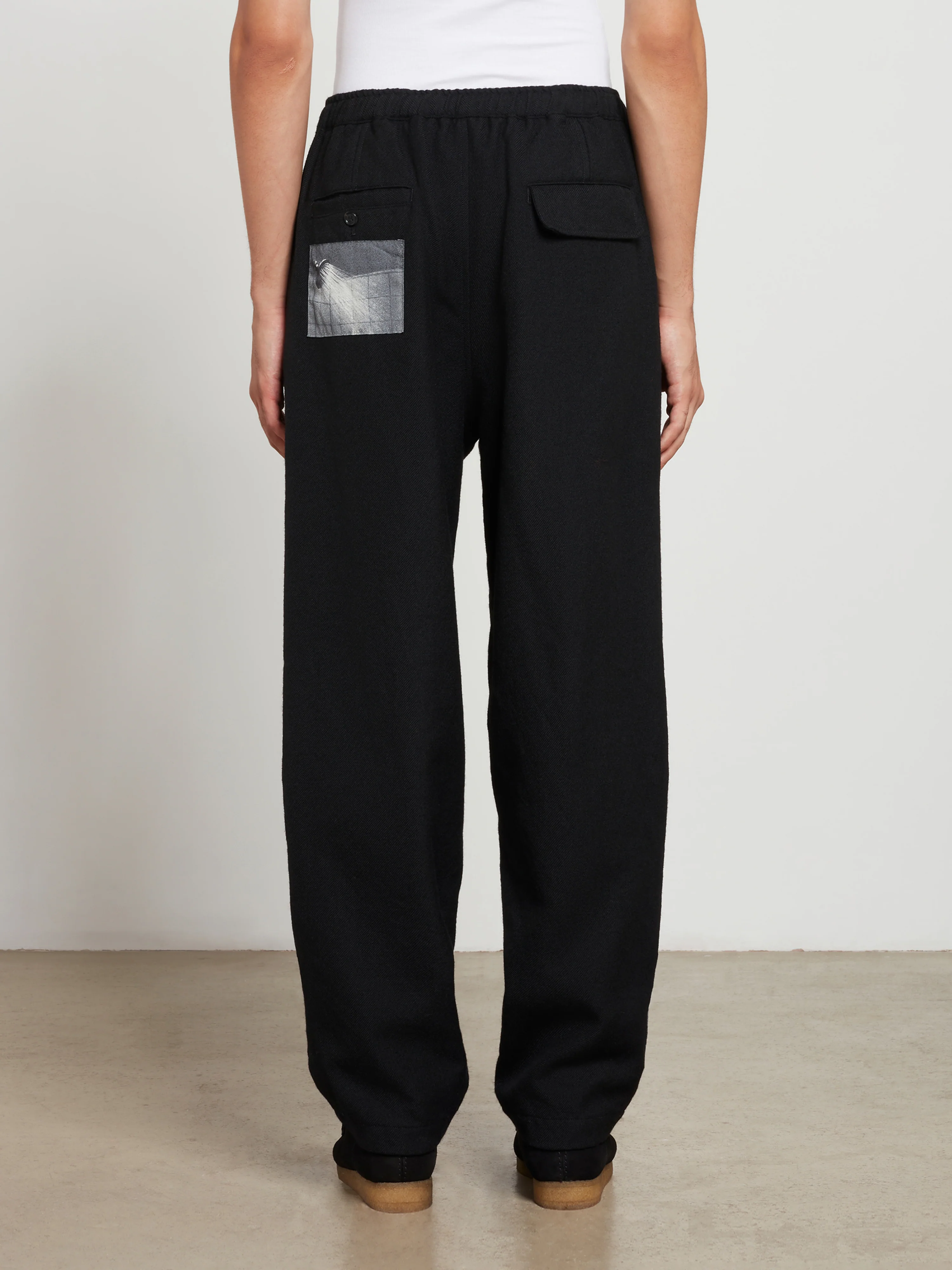 Undercover - Men’s Psycho Wool Trousers - (Black) - Image 4