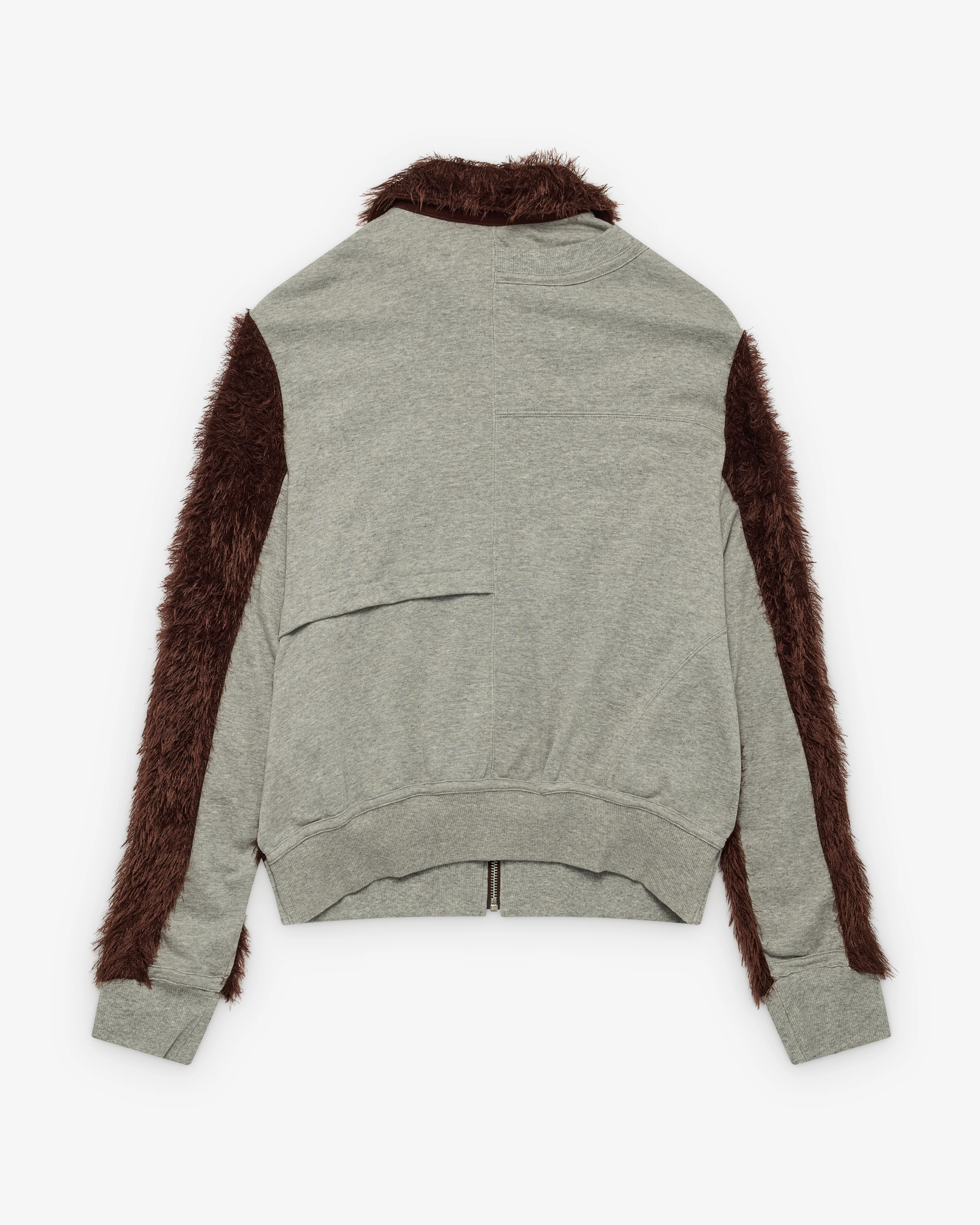 Undercover - Women's Contrast Zip Sweater - (Brown) - Image 2