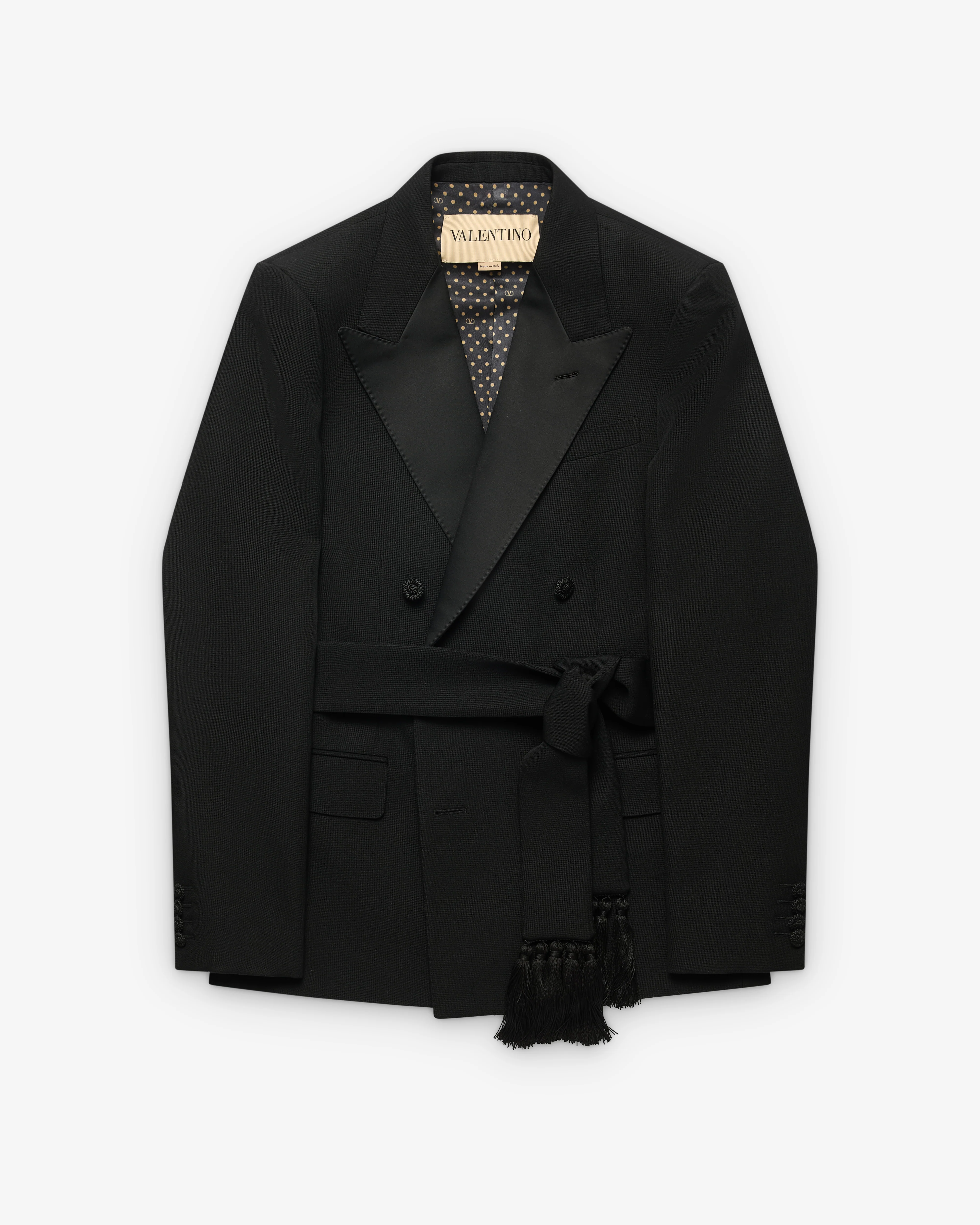 Valentino - Men's Tassel Tie Balzer - (Black)