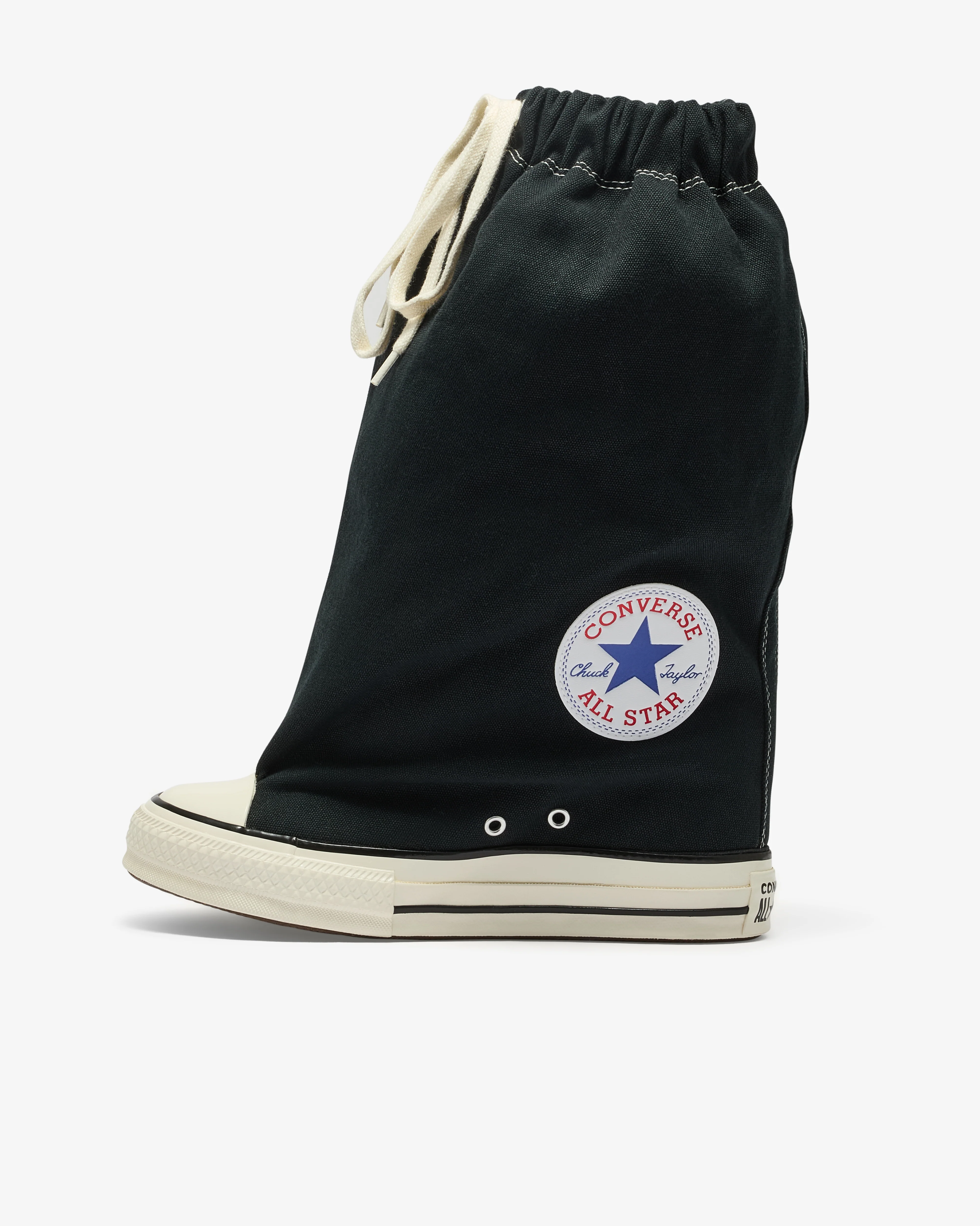 Vaquera - Chuck Taylor All Star X-Hi Slouch Wedges - (Black) - Image 3
