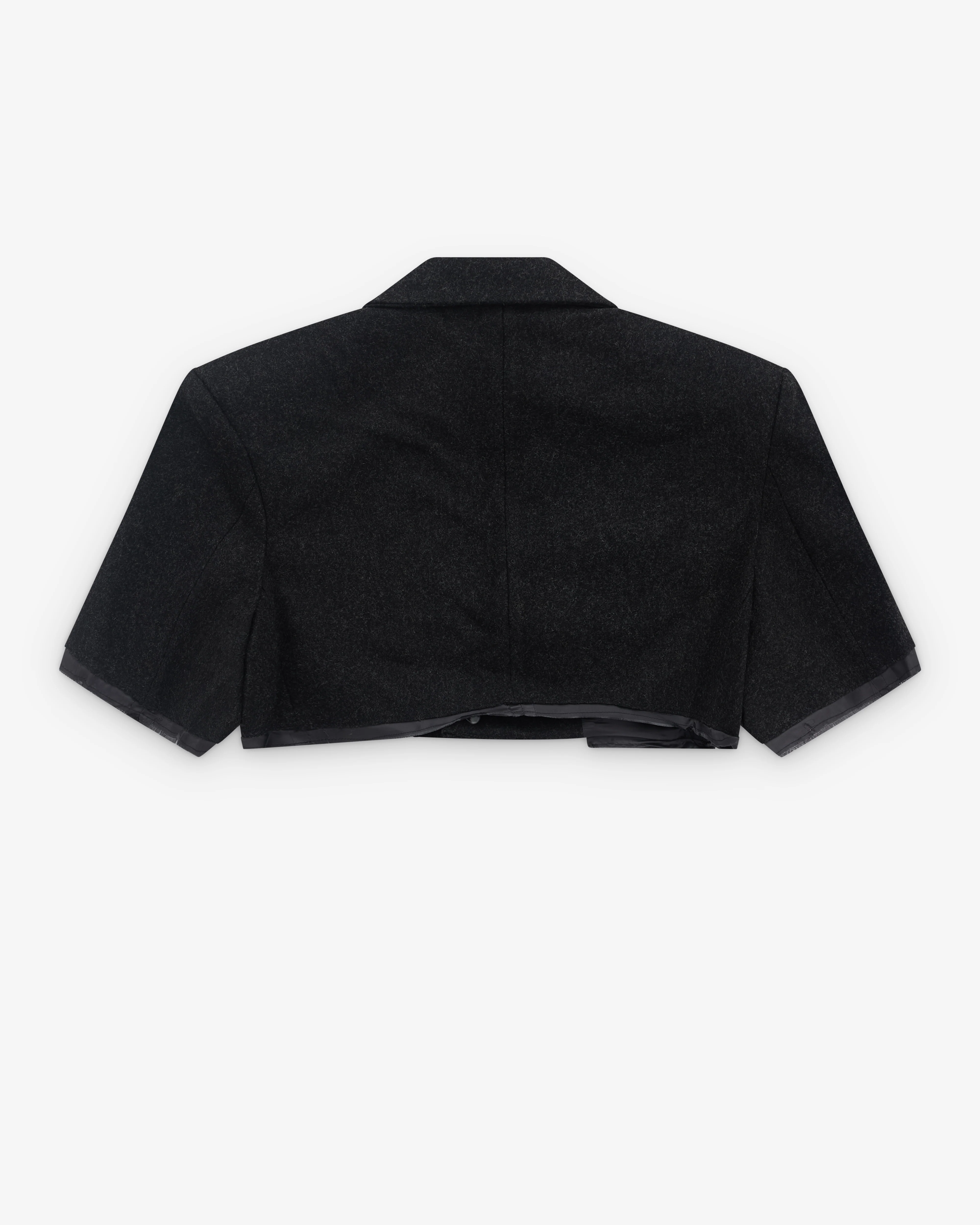 Vaquera - Women’s Women Cropped Blazer Woven - (Dark Grey) - Image 2