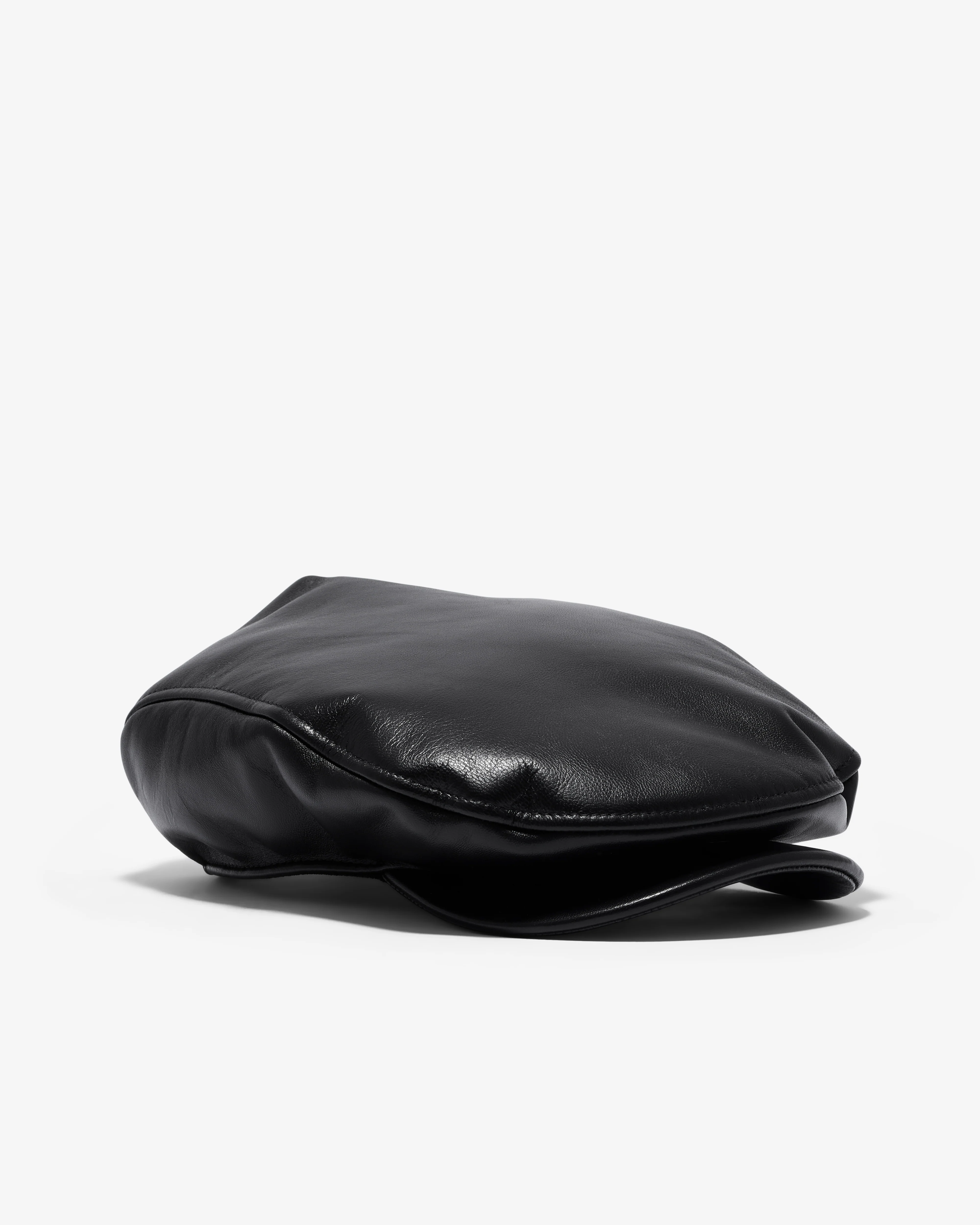 Vaquera - Women’s Women Newsboy Cap Leather - (Black) - Image 2