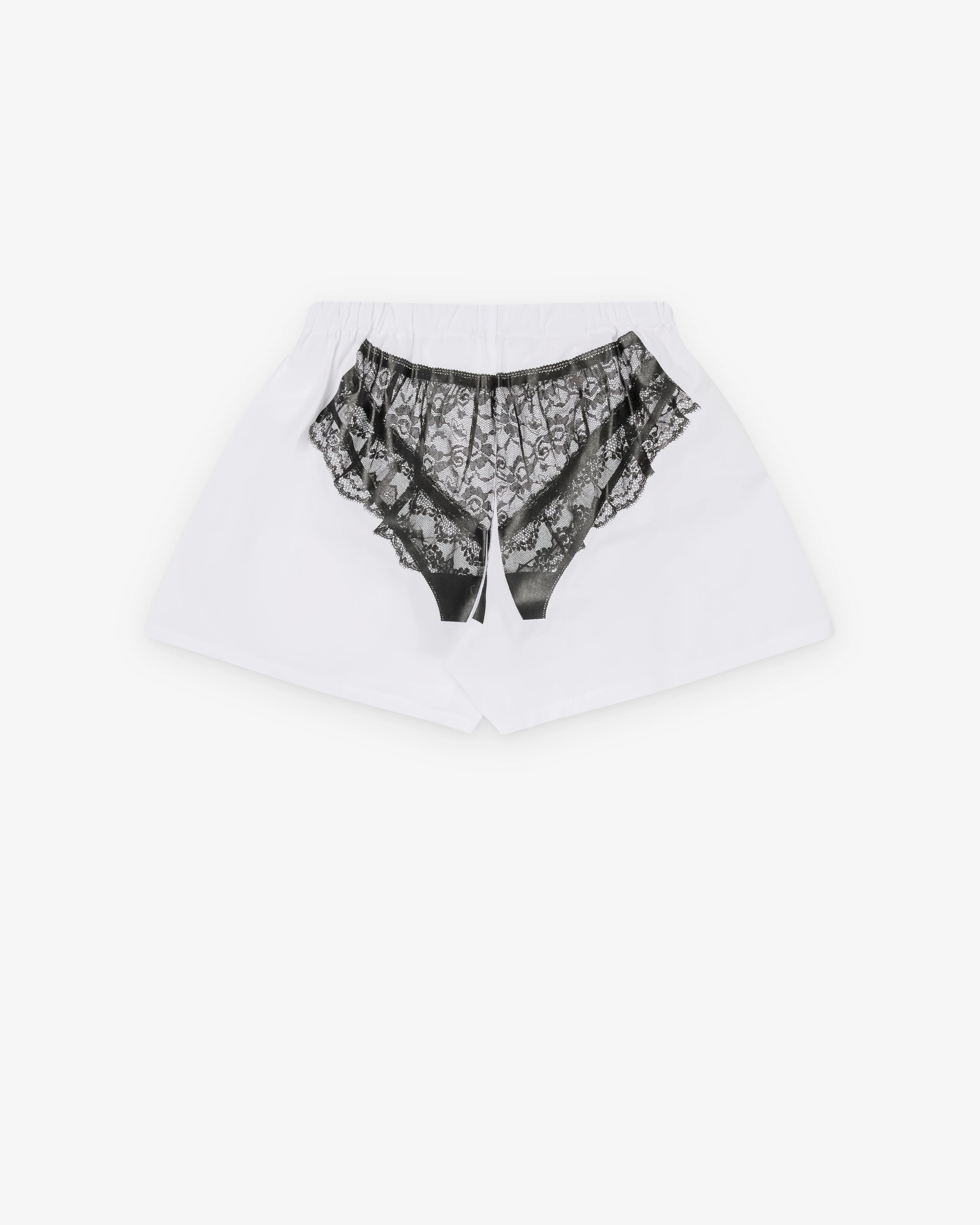 Vaquera - Women's Trompe L'Oeil Boxer Shorts - (White) - Image 2