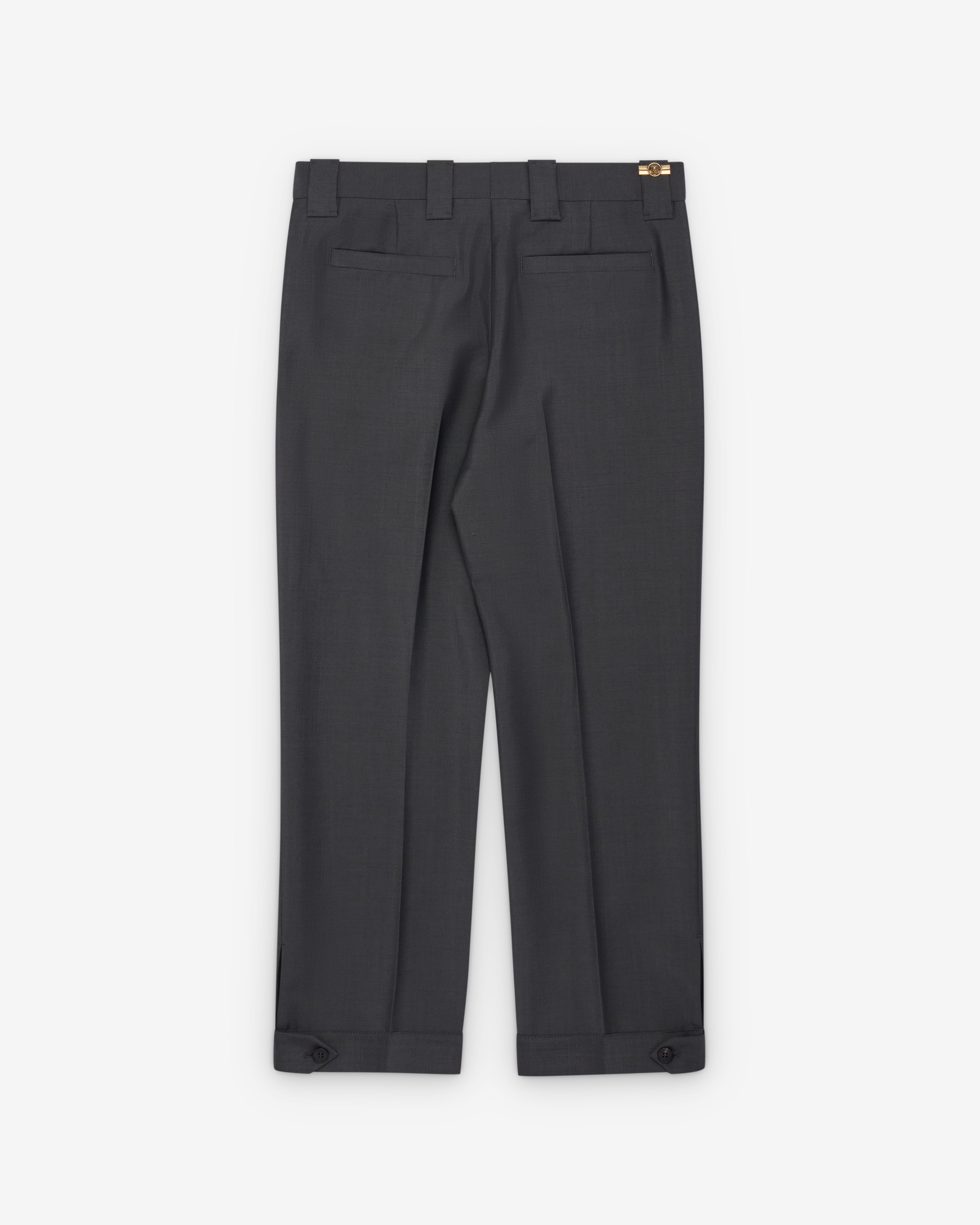 Versace  - Men's Regular Formal Trousers - (Grey) - Image 2
