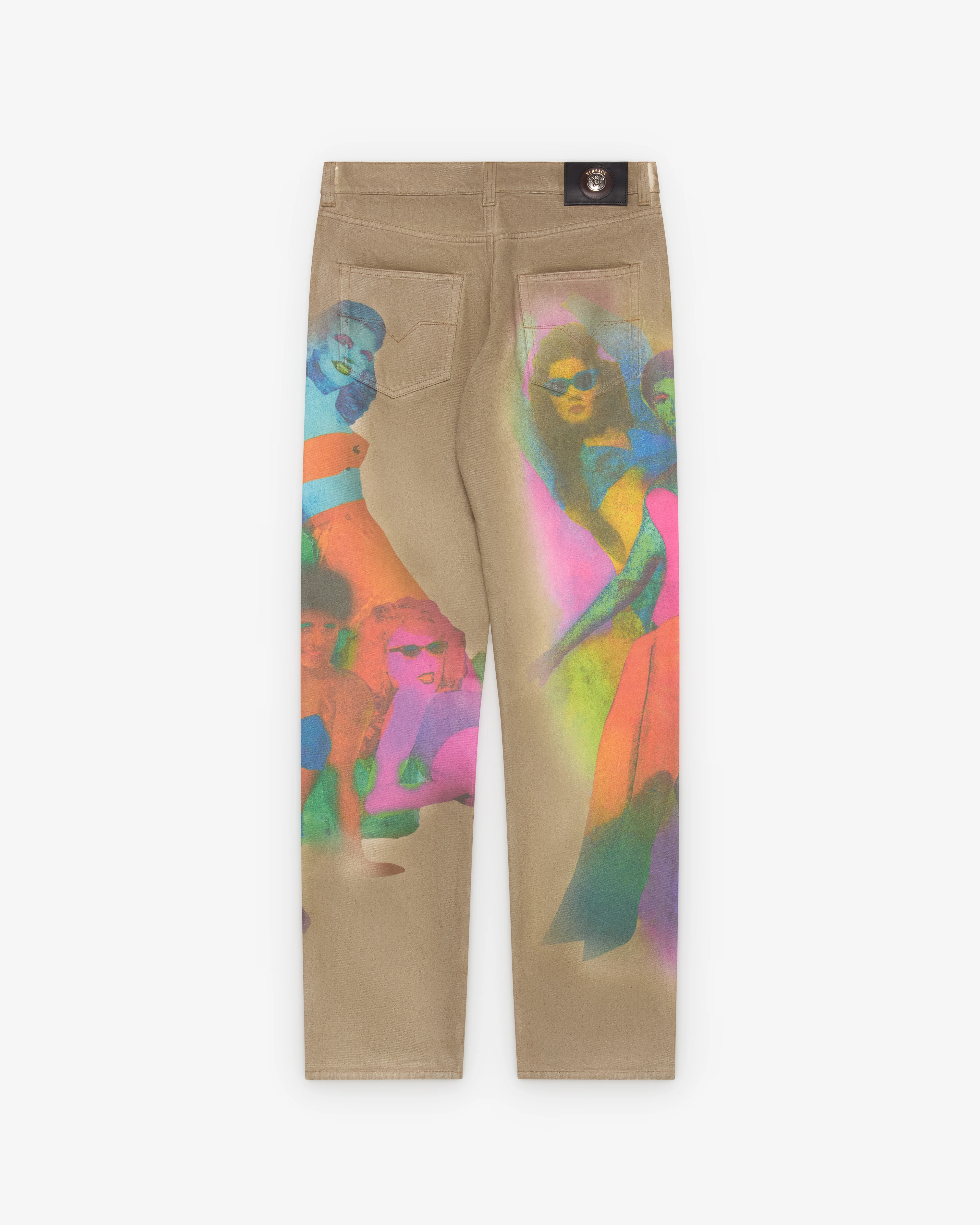 Versace - Women's Printed Straight Jeans - (Multi) - Image 2