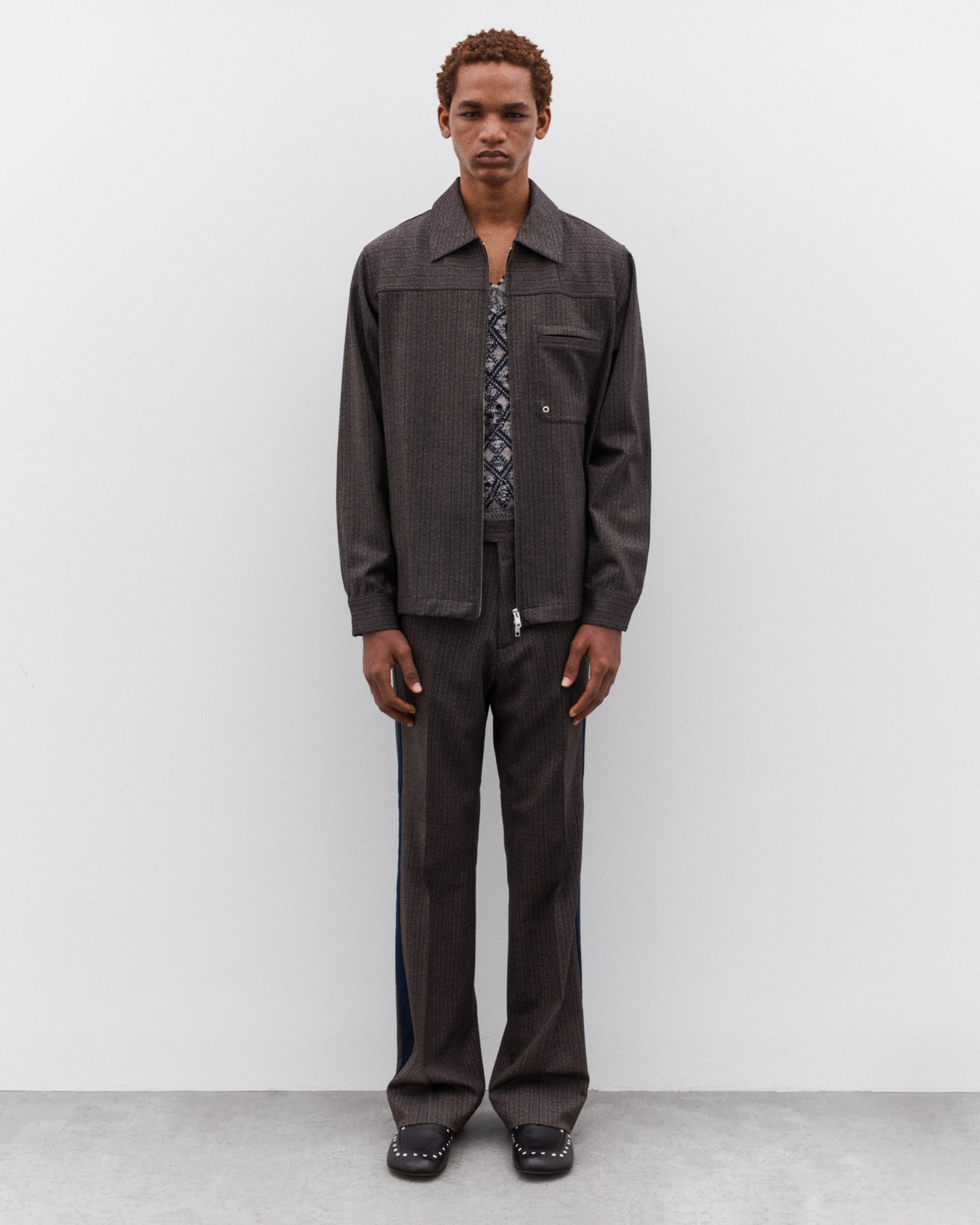 Wales Bonner - Men’s Alto Jacket - (Grey) - Image 6