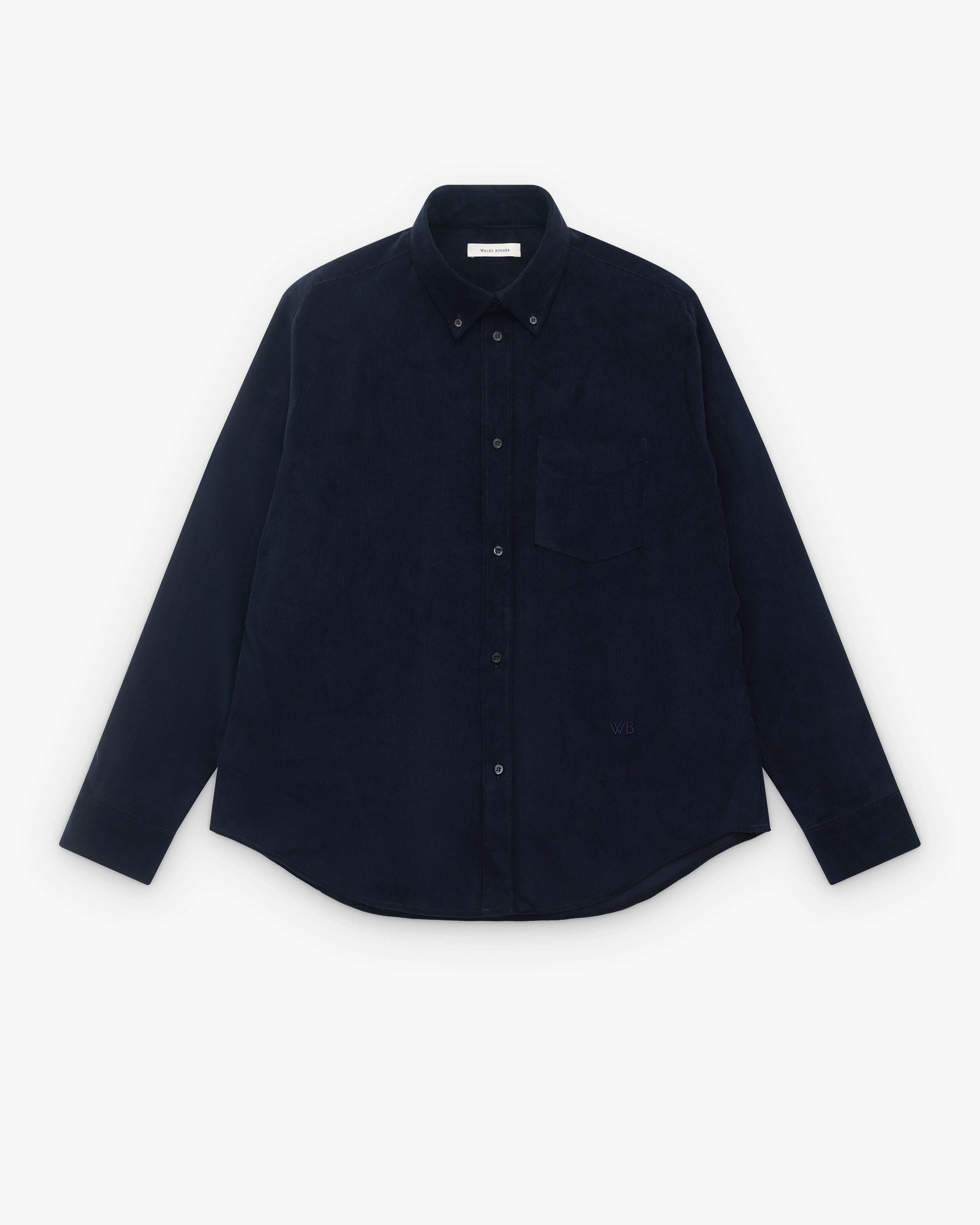 Wales Bonner - Men’s Grove Corduroy Shirt - (Navy)
