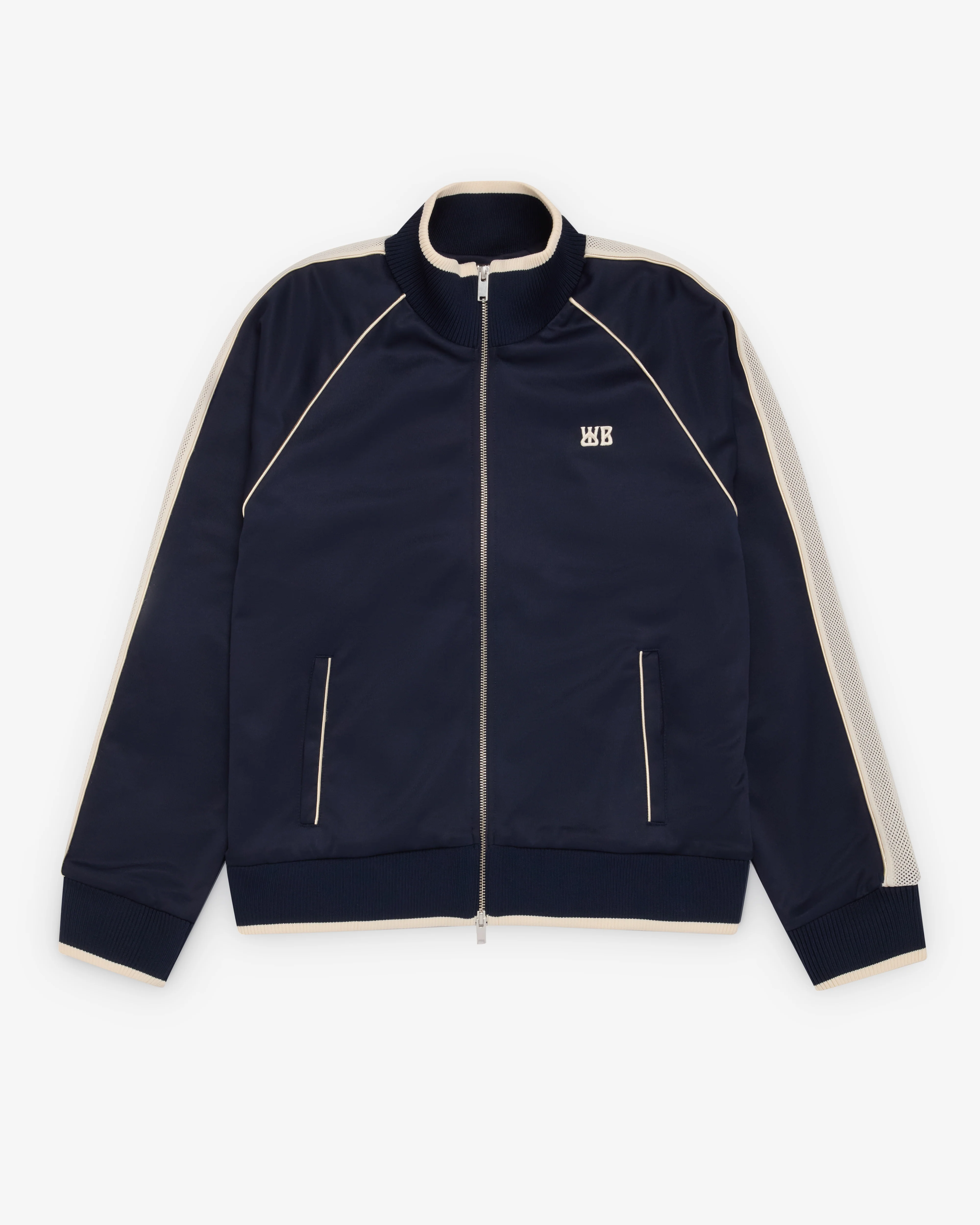 Wales Bonner - Men's Motion Track Top - (Navy/Ivory)