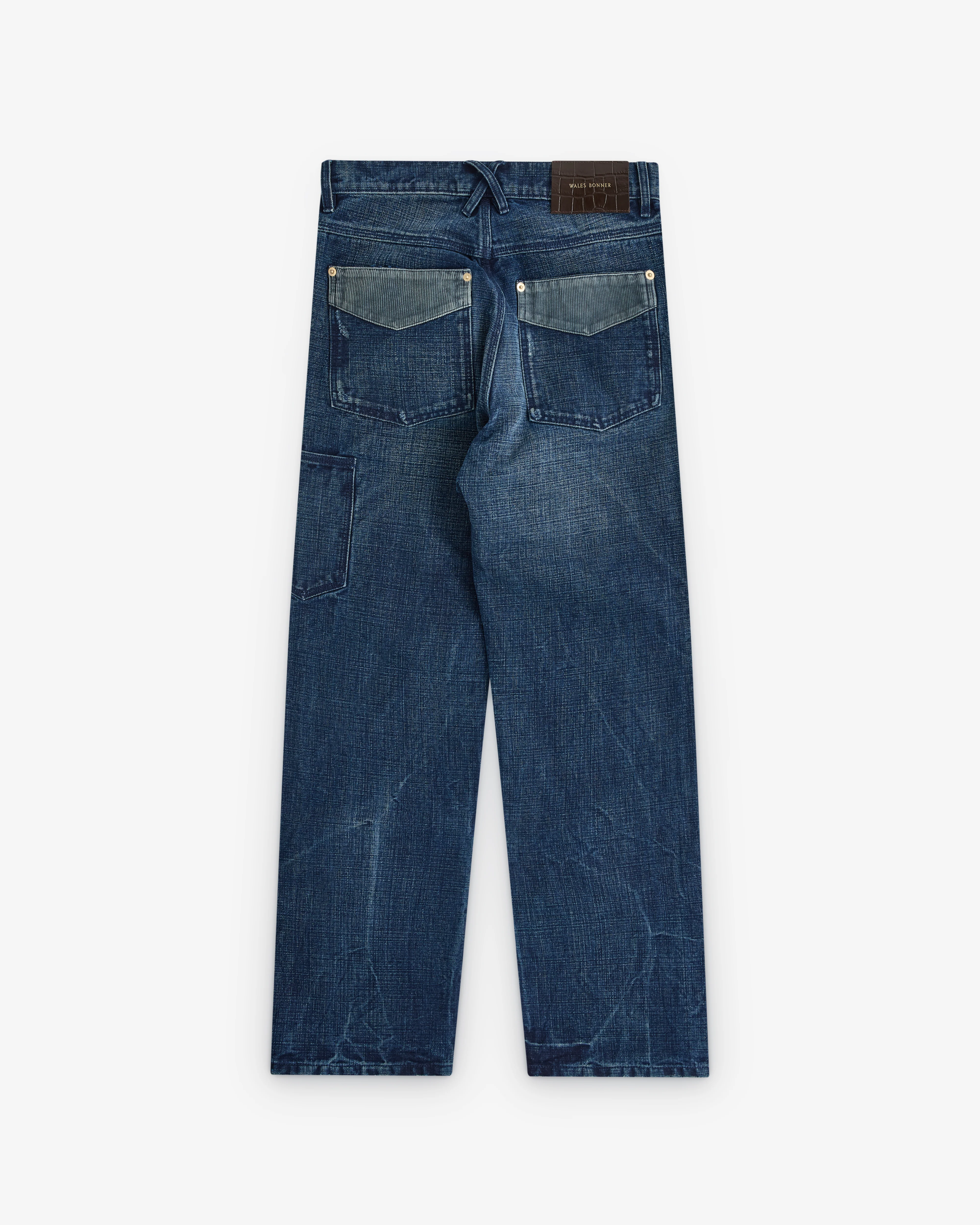 Wales Bonner - Men’s Sierra Trouser - (Indigo) - Image 2