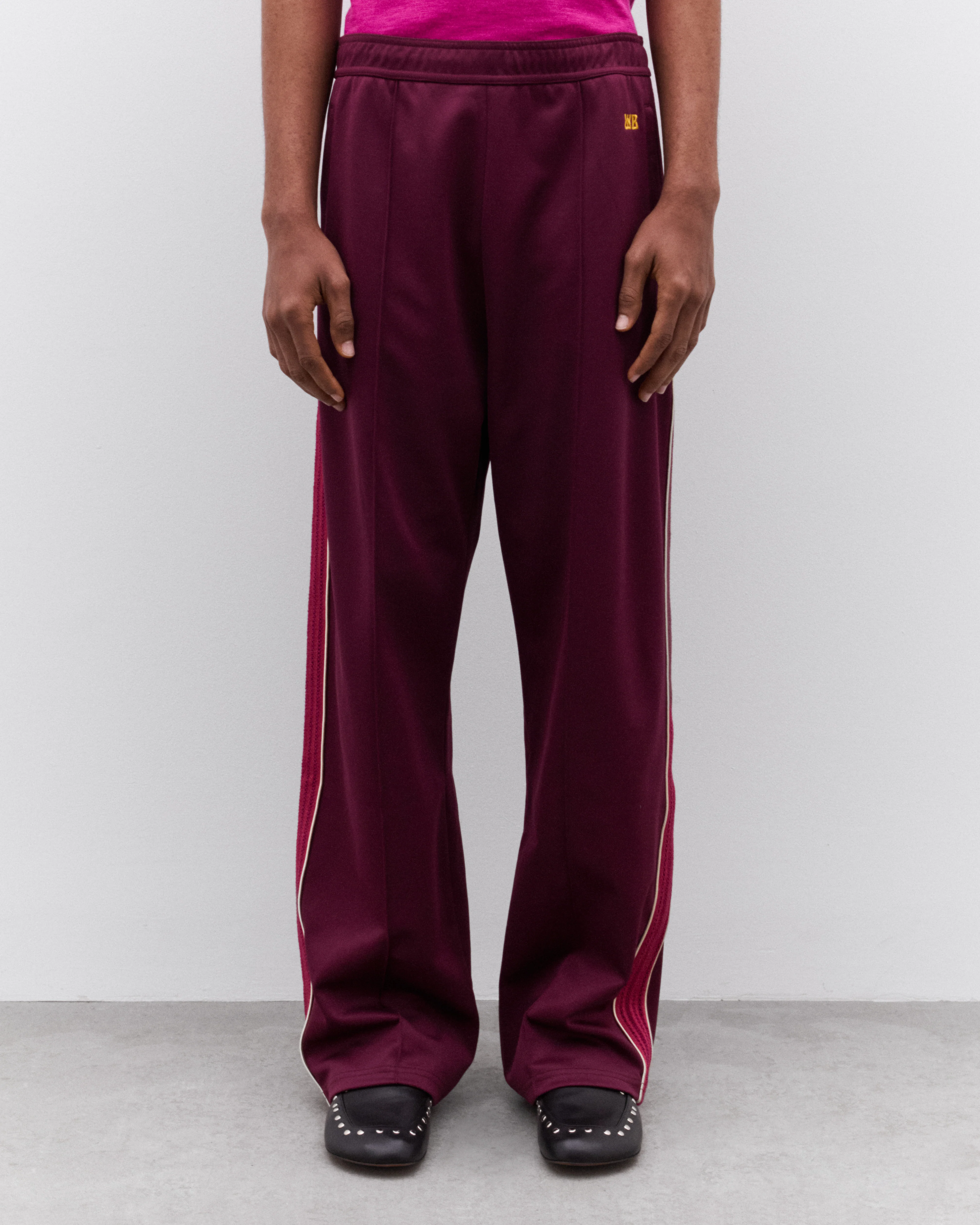 Wales Bonner - Men’s Track Pant - (Burgundy) - Image 3