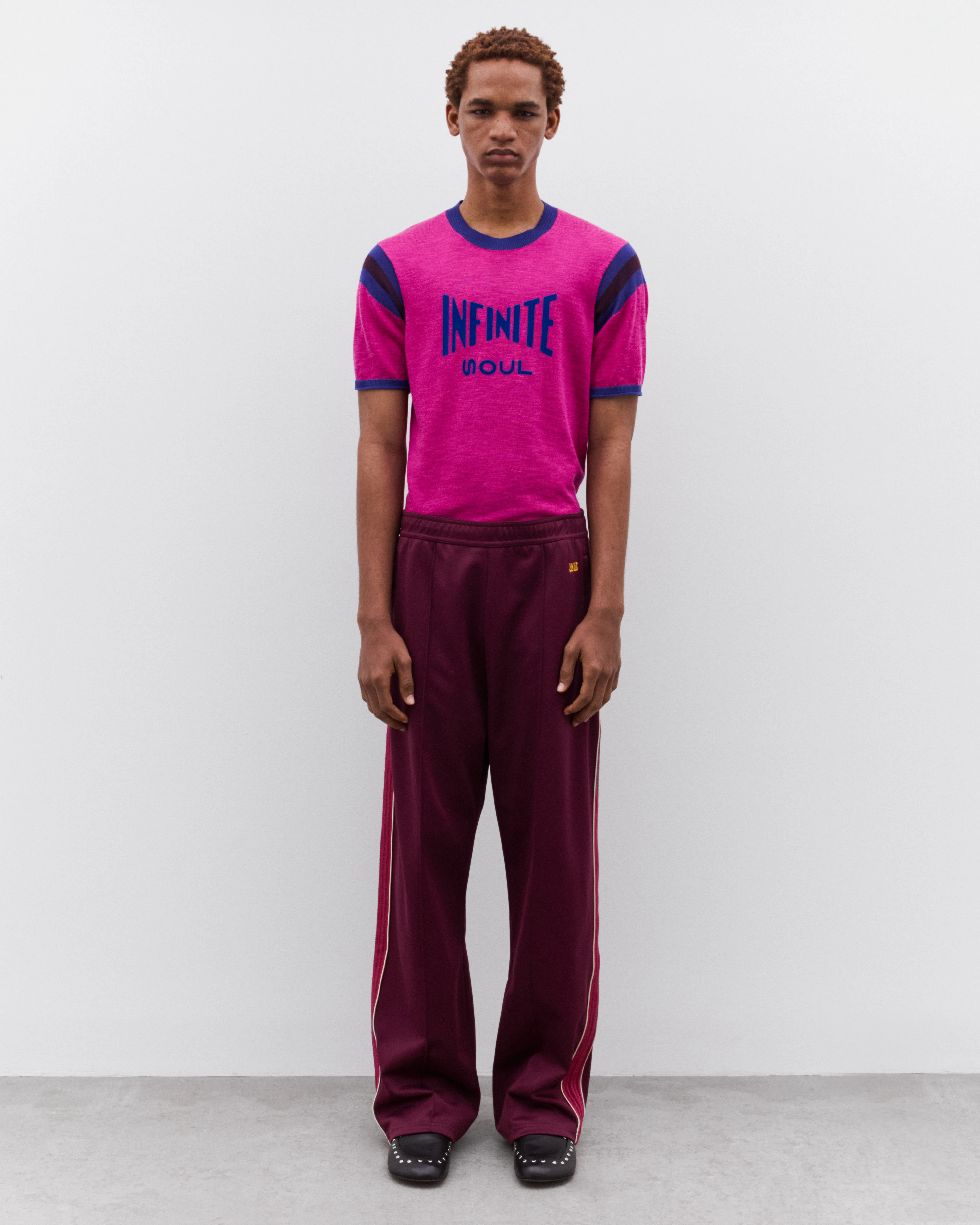 Wales Bonner - Men’s Track Pant - (Burgundy) - Image 6