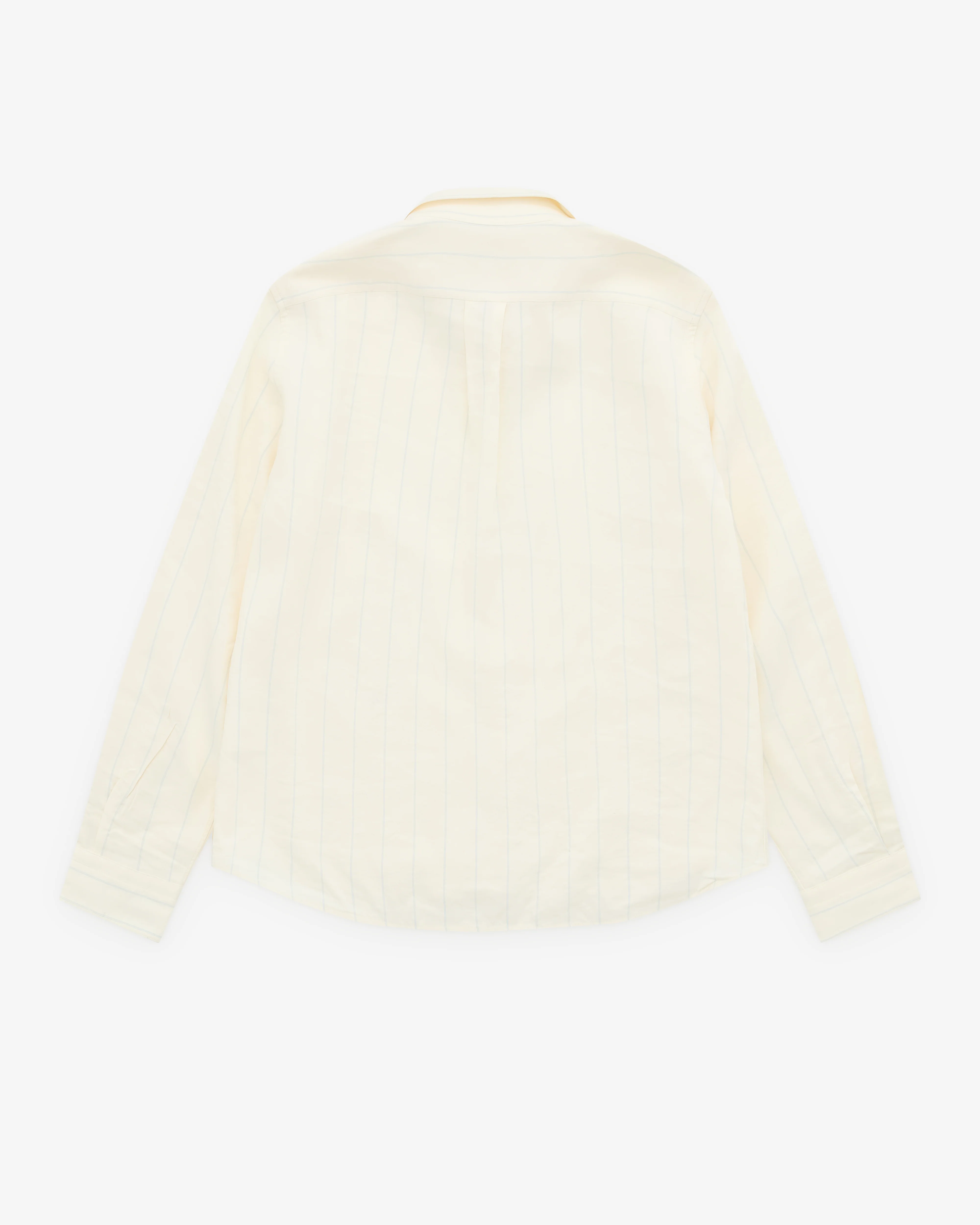 Wales Bonner - Women’s Striped Shirt - (White/Blue) - Image 2