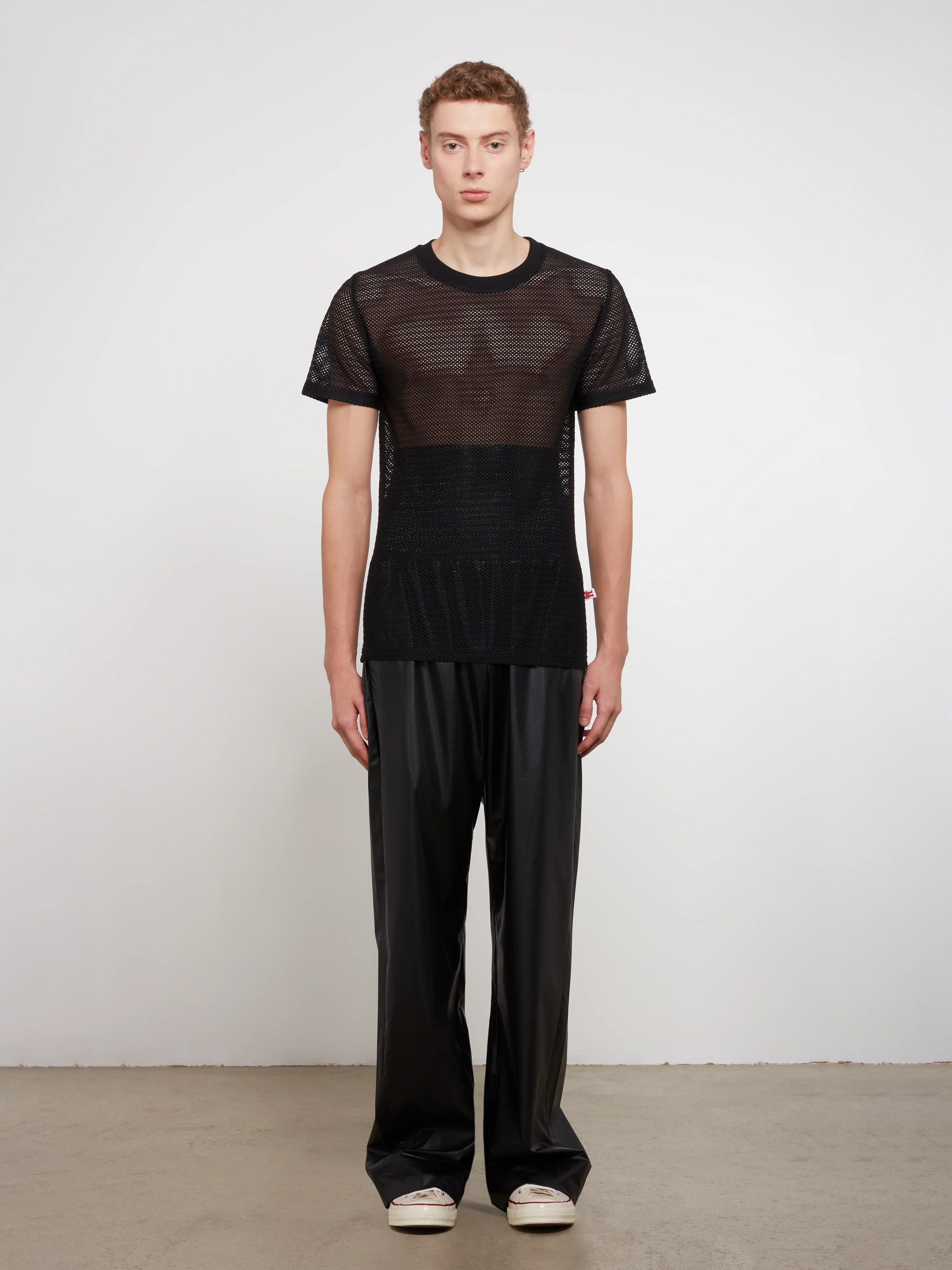Walter Van Beirendonck - Men’s Net Top - (Black) - Image 5
