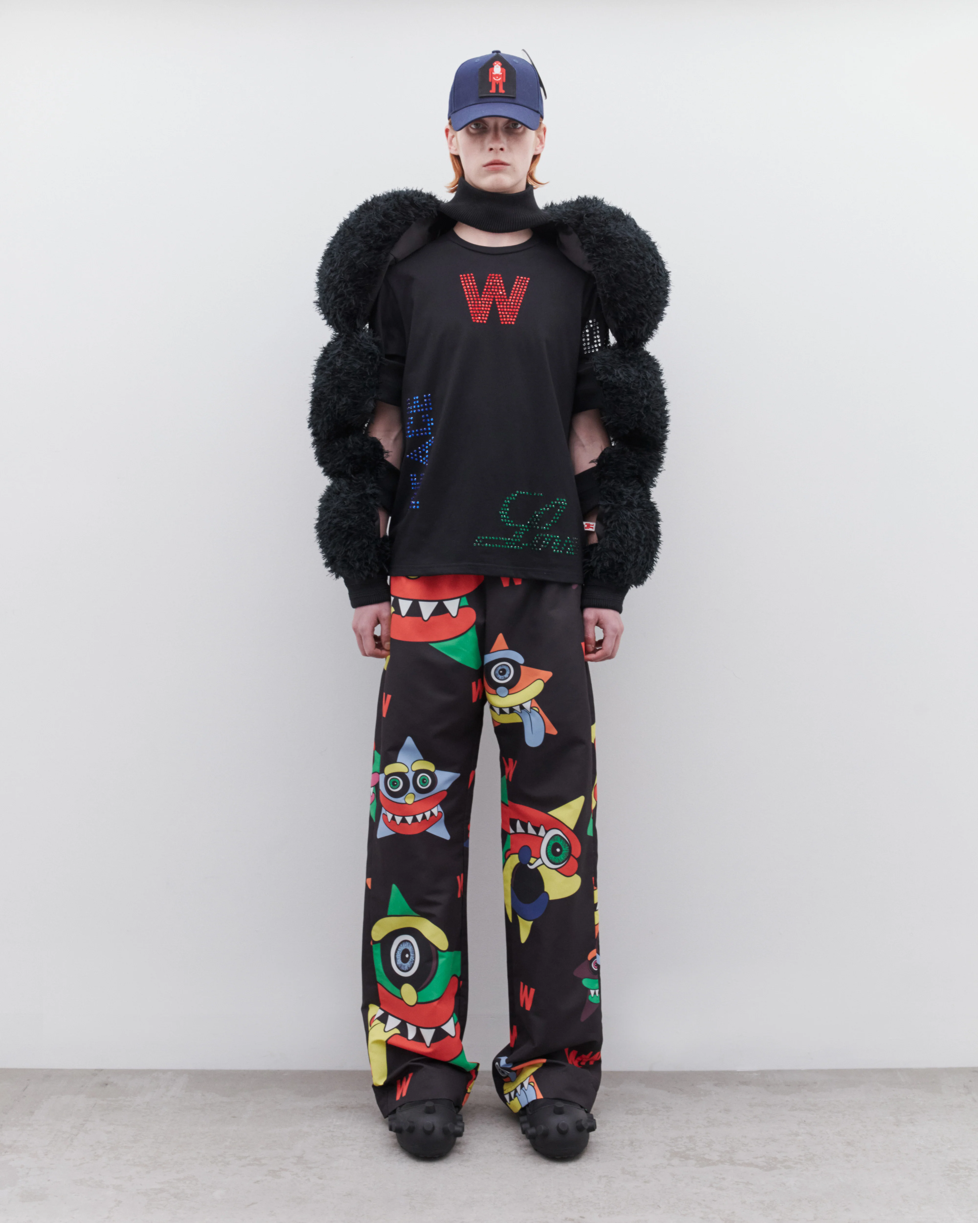 Walter Van Beirendonck - DSM Exclusive Men's Body Building Top -  (Black) - Image 5