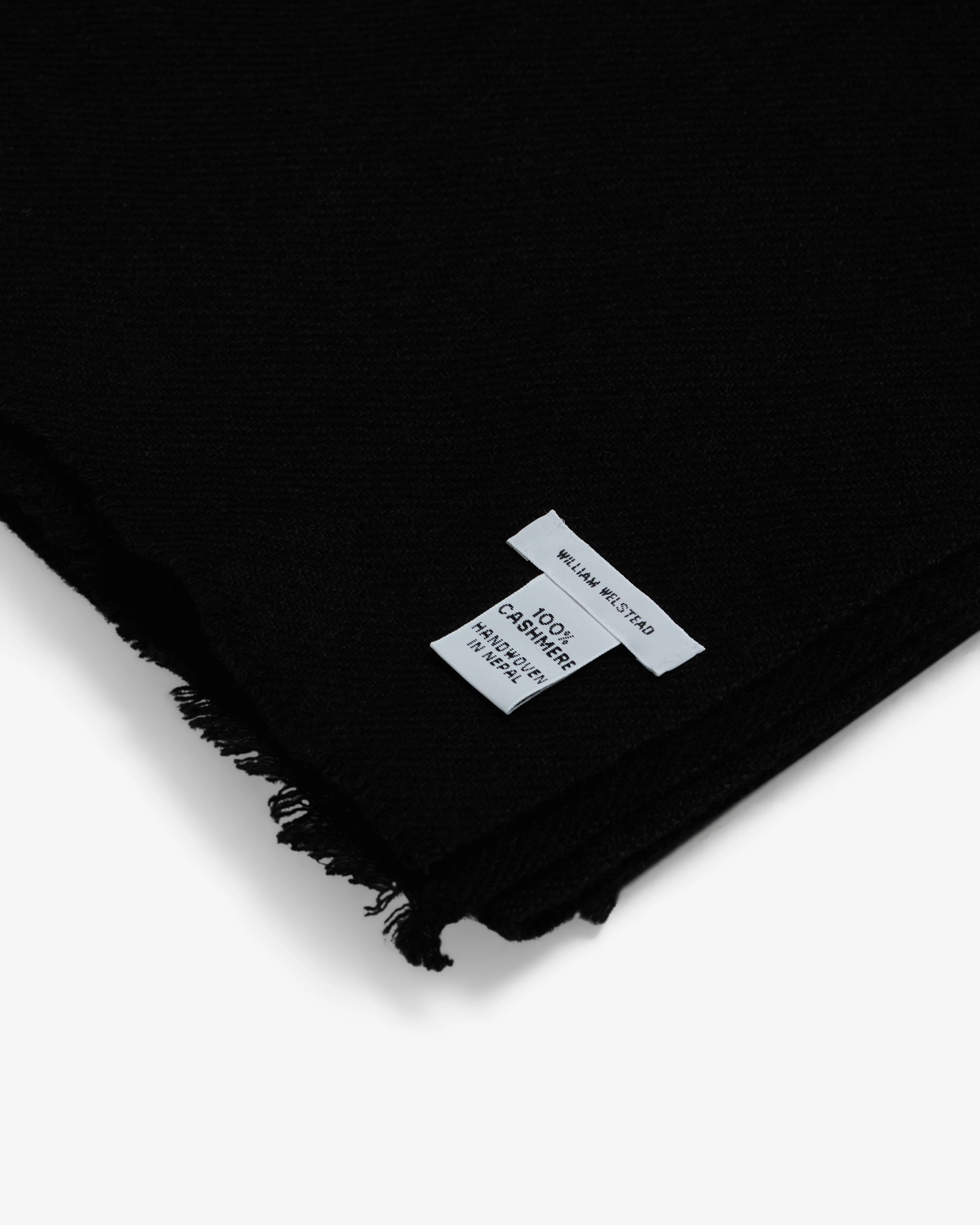 William Welstead - Cashmere Scarf - (Black) - Image 2