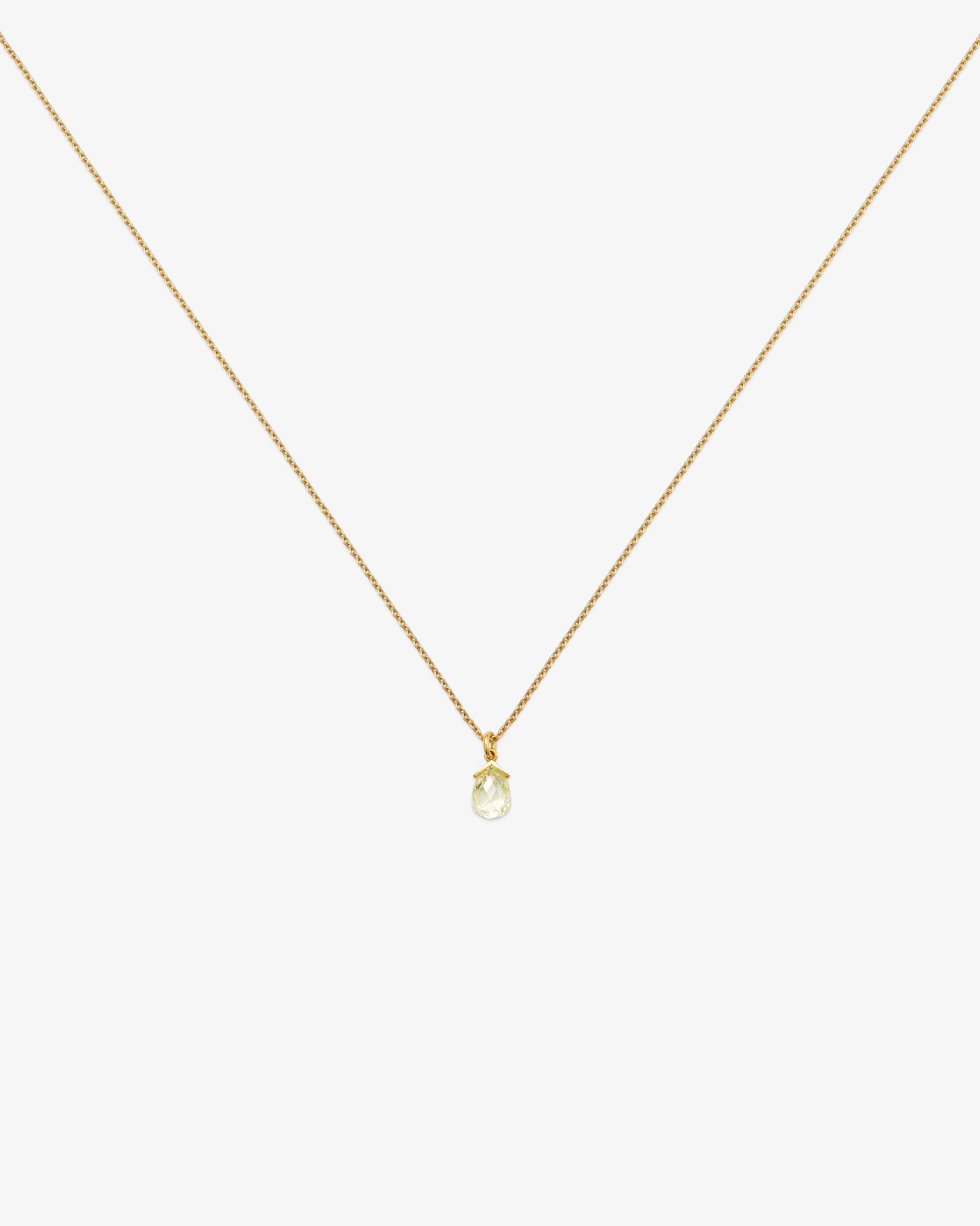 William Welstead - Briolettes Diamond Necklace - (Yellow Gold) - Image 2