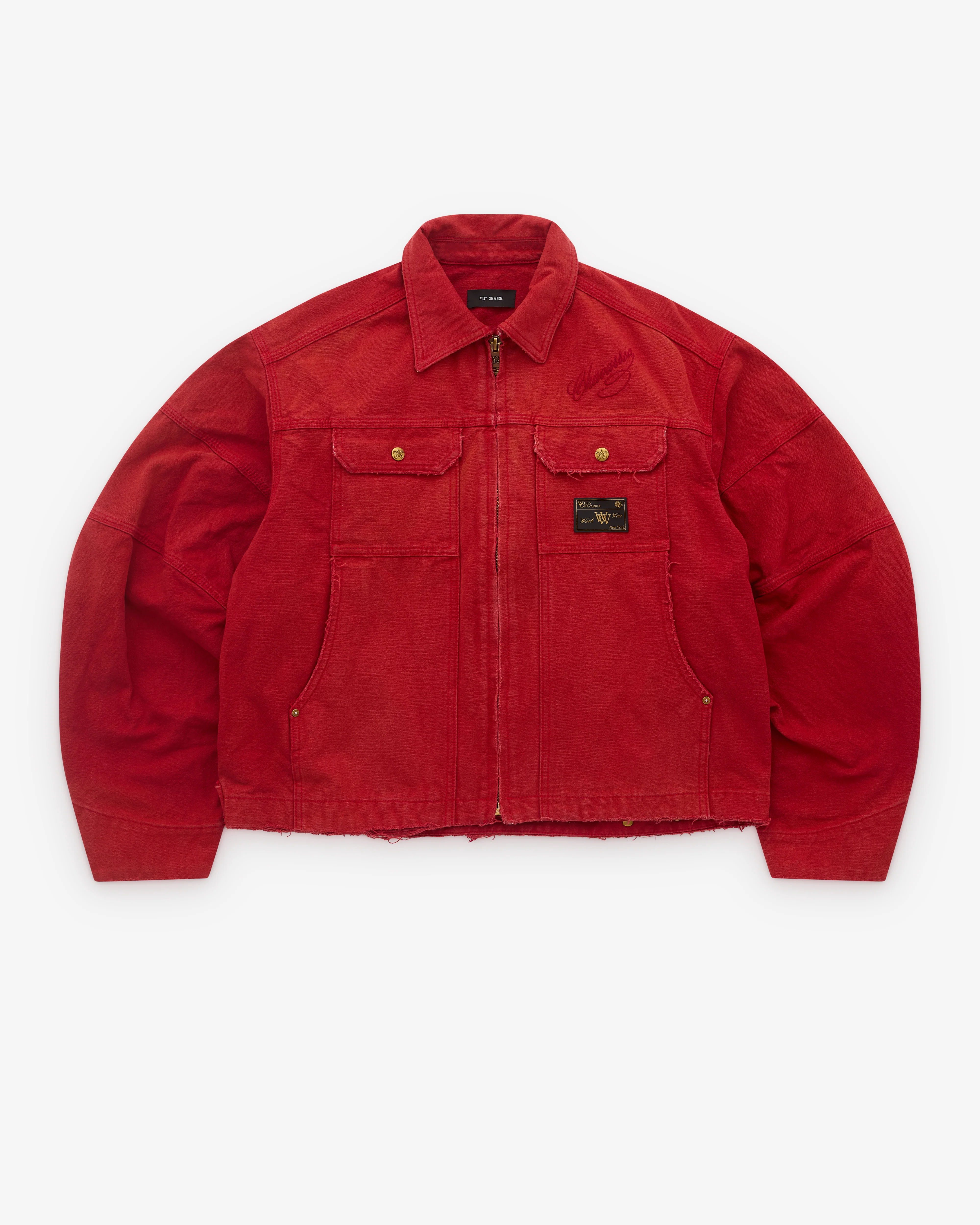 Willy Chavarria - Men's Stockton Work Jacket - (Red)