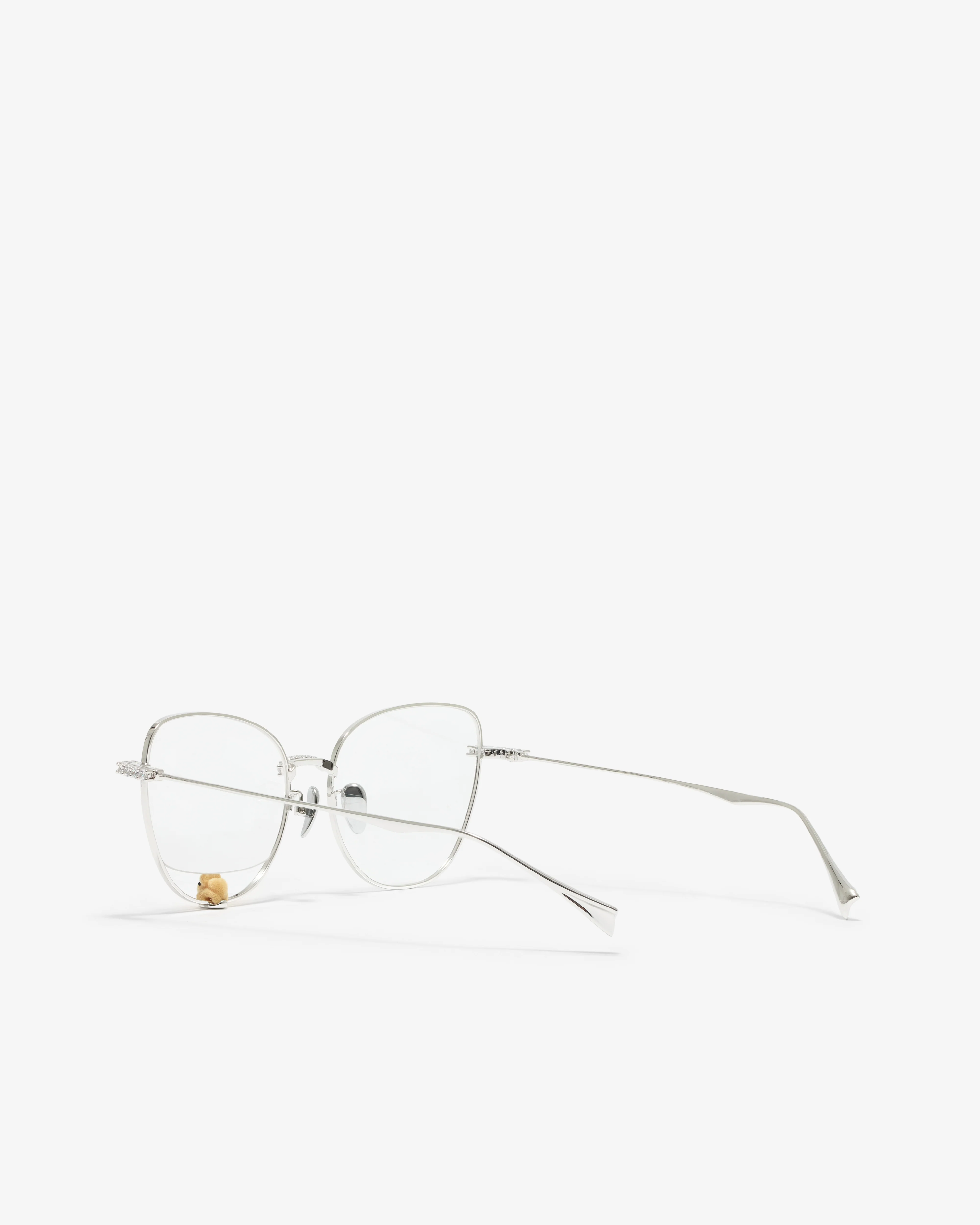 Yvmin - Bear Charm Glasses - (Silver) - Image 3